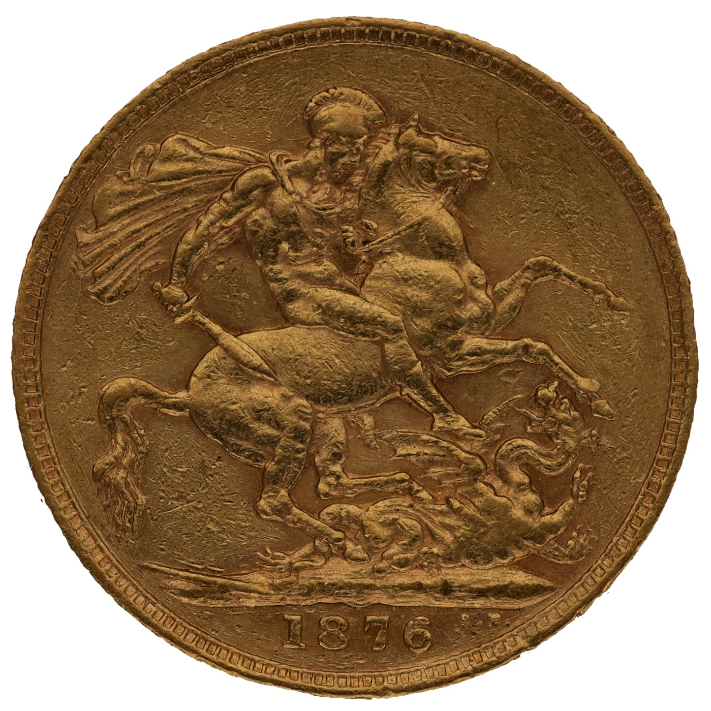 22ct Gold Queen Victoria Full Sovereign Coin 1876