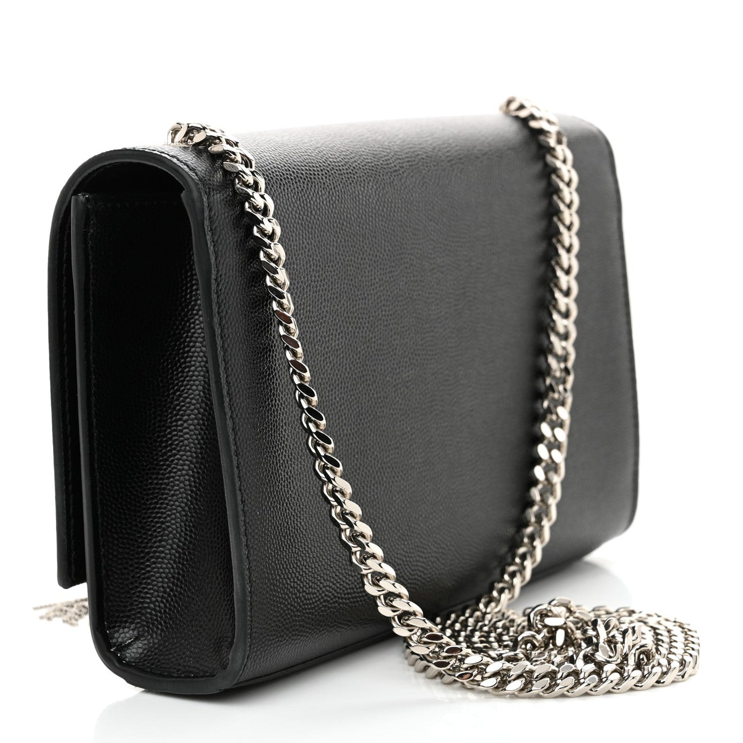Yves Saint Laurent Kate Small Tassel Grain de Poudre Leather Bag - Black