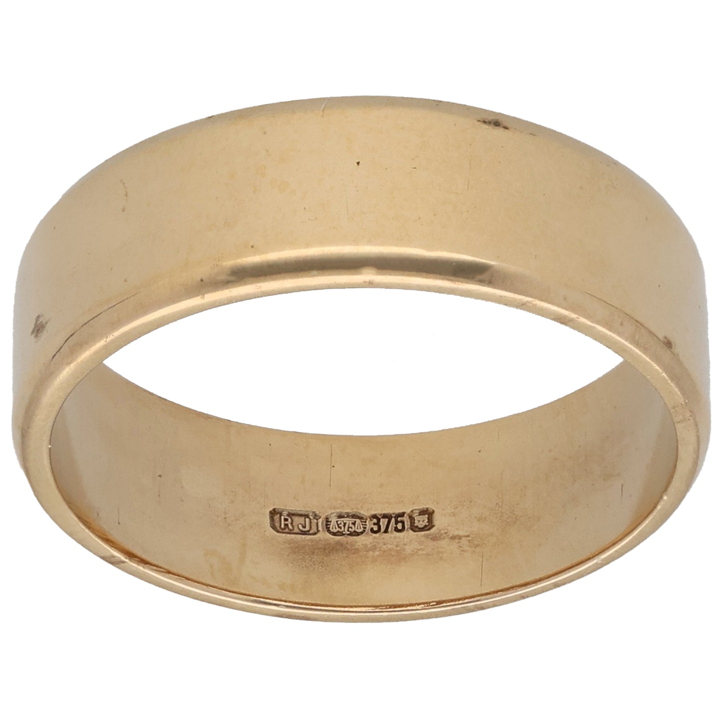 9ct Gold Plain Wedding Ring Size W