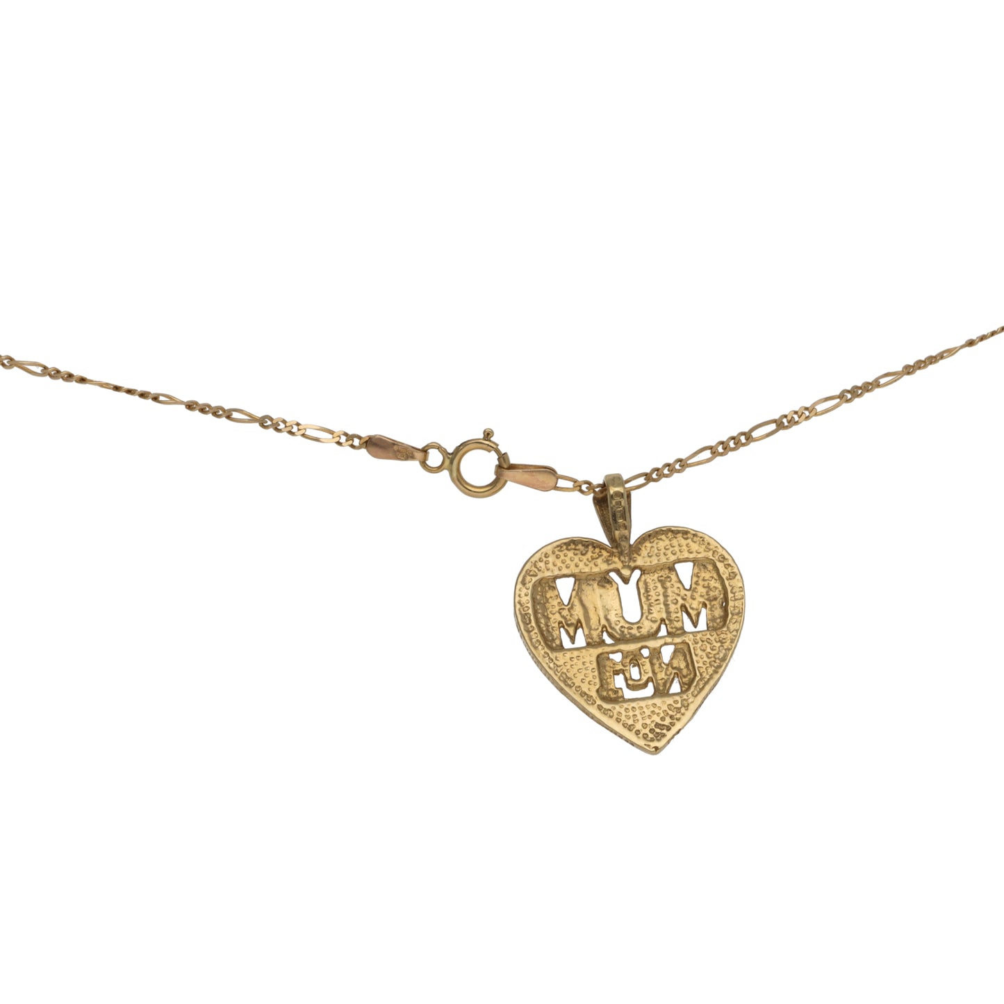 9ct Gold Mum/Mother Pendant With Chain