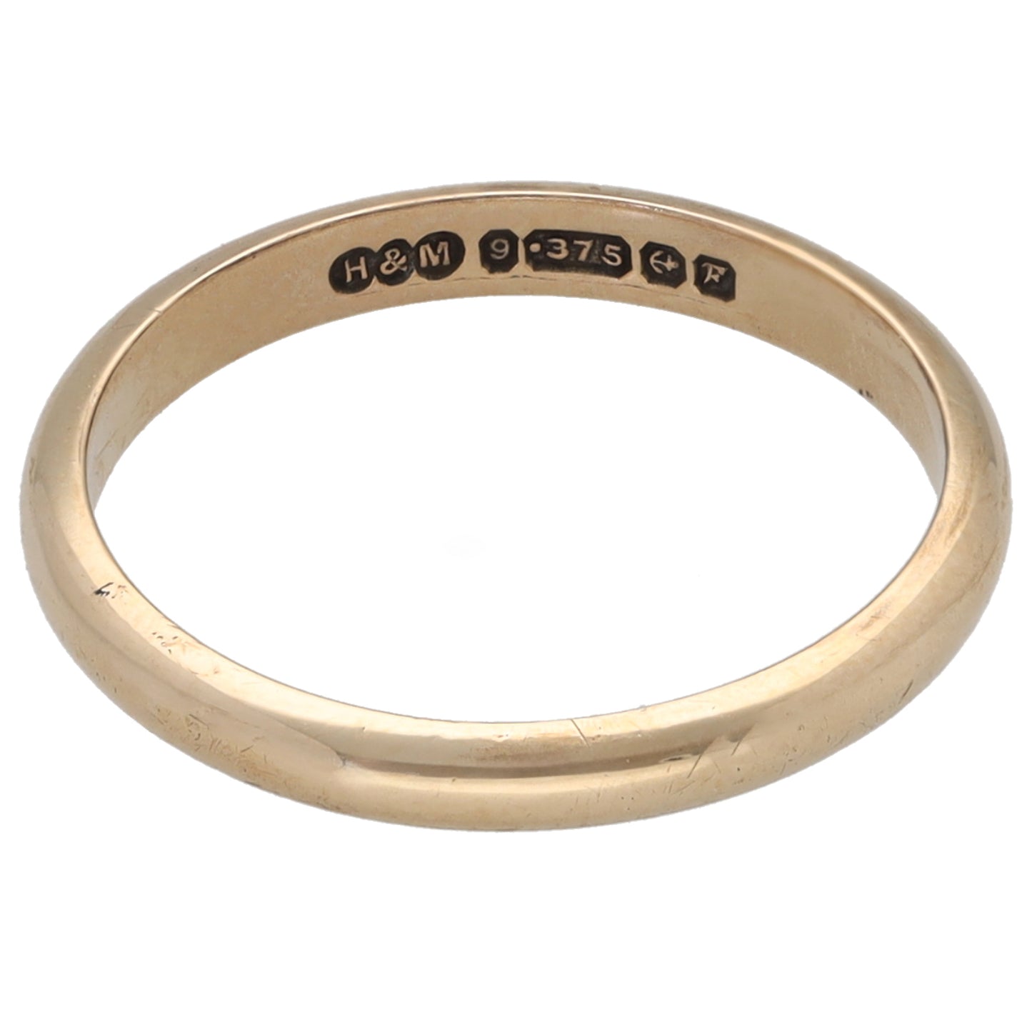 9ct Gold Plain Wedding Ring Size Q