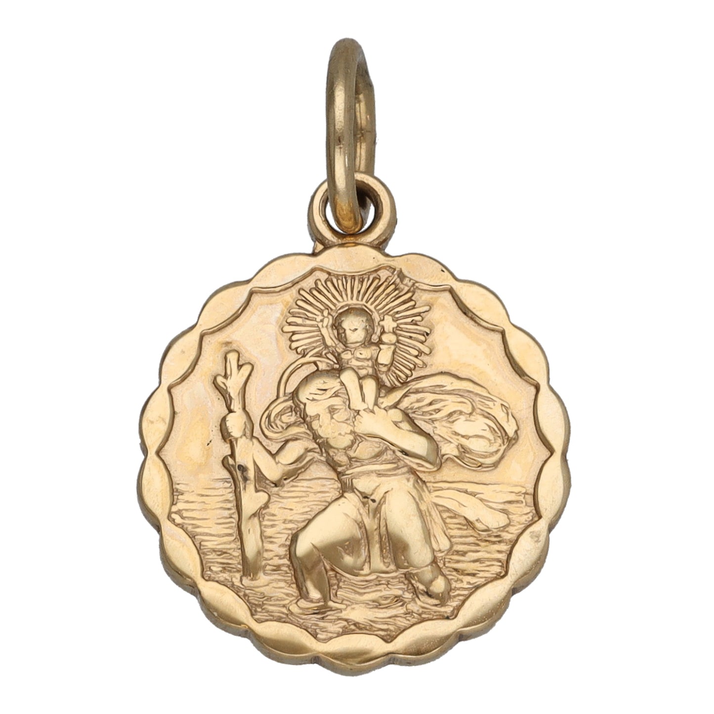 9ct Gold St Christopher Pendant