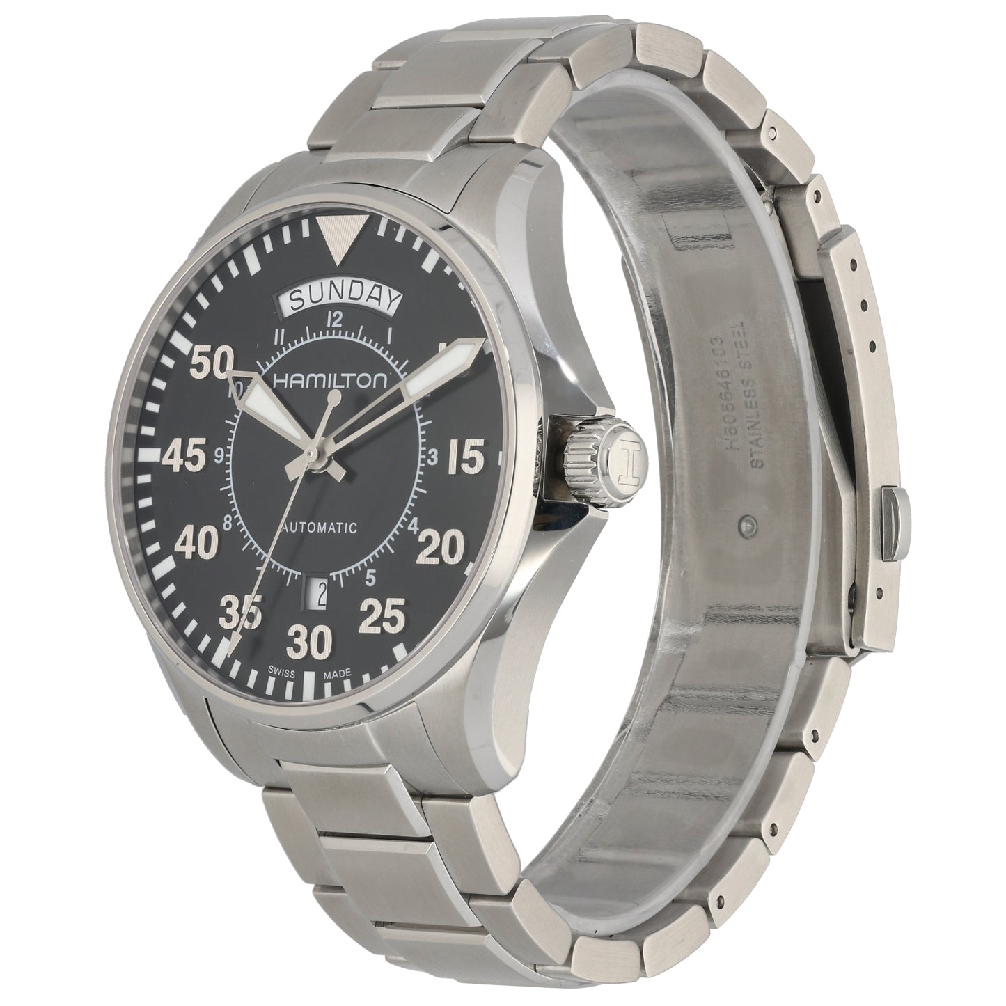 Hamilton Khaki Aviation H646150 42mm Stainless Steel Watch