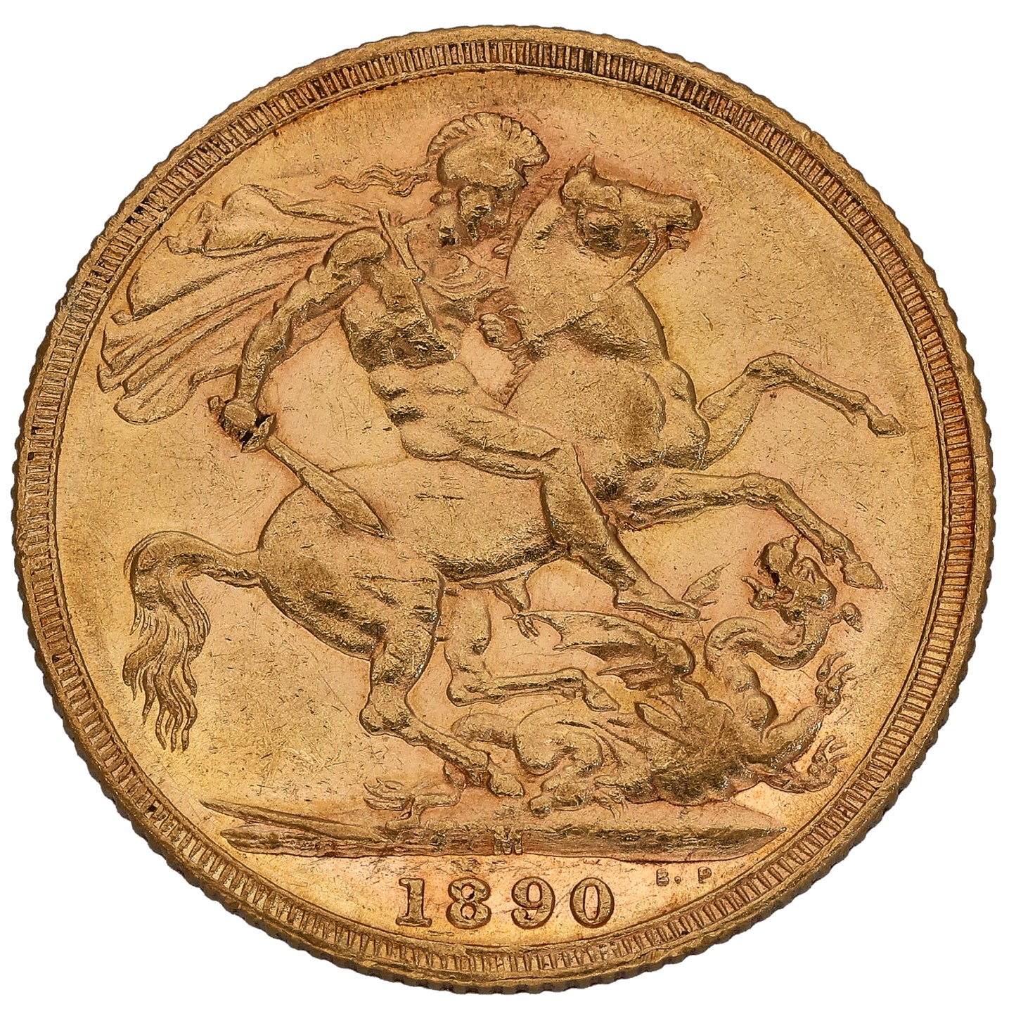 22ct Gold Queen Victoria Full Sovereign Coin 1890