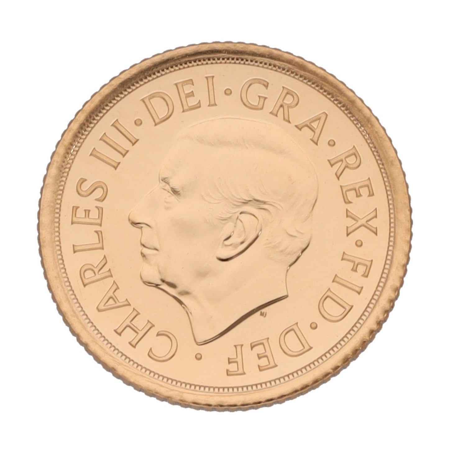 New 22ct Gold King Charles Full Sovereign Coin 2022