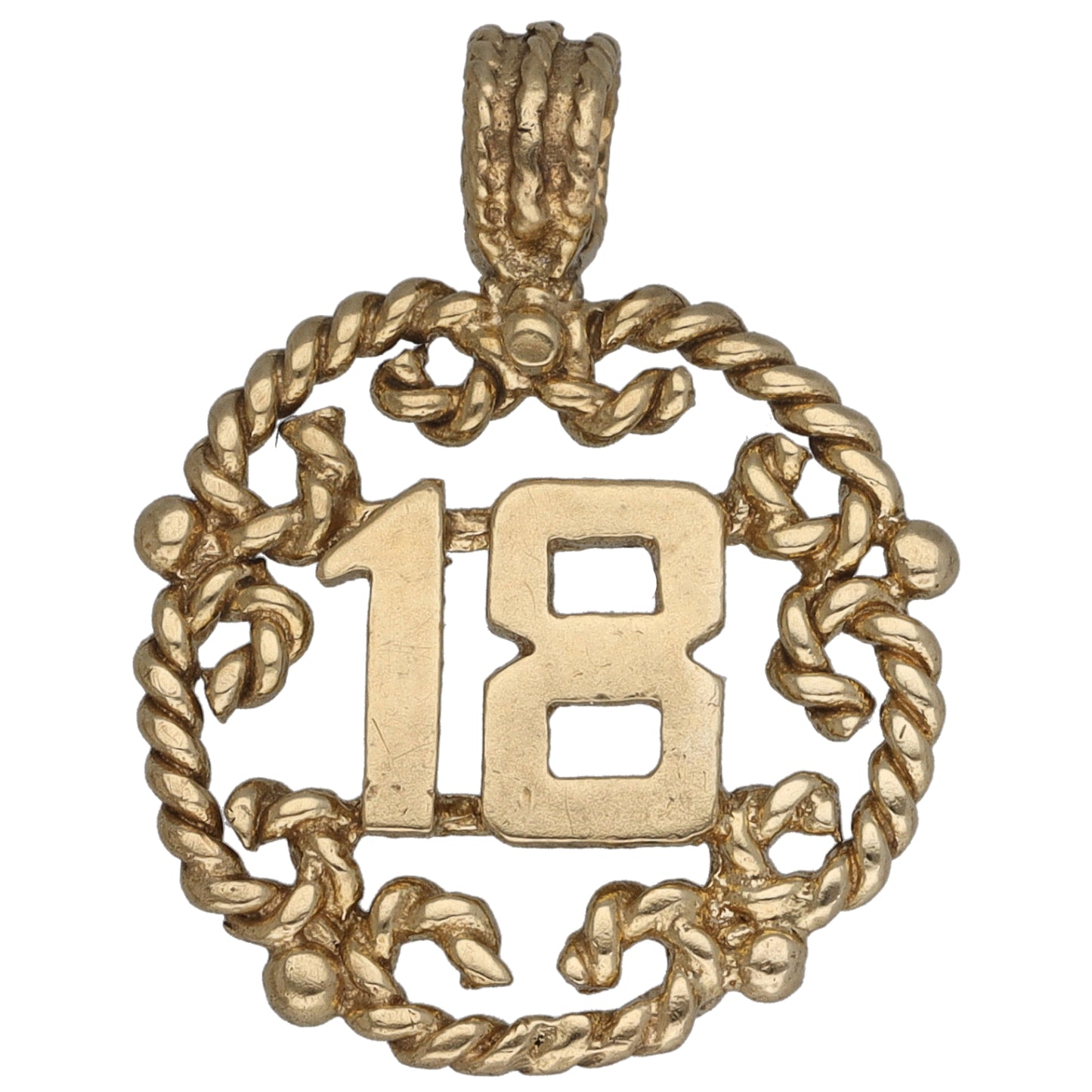 9ct Gold 18 Pendant