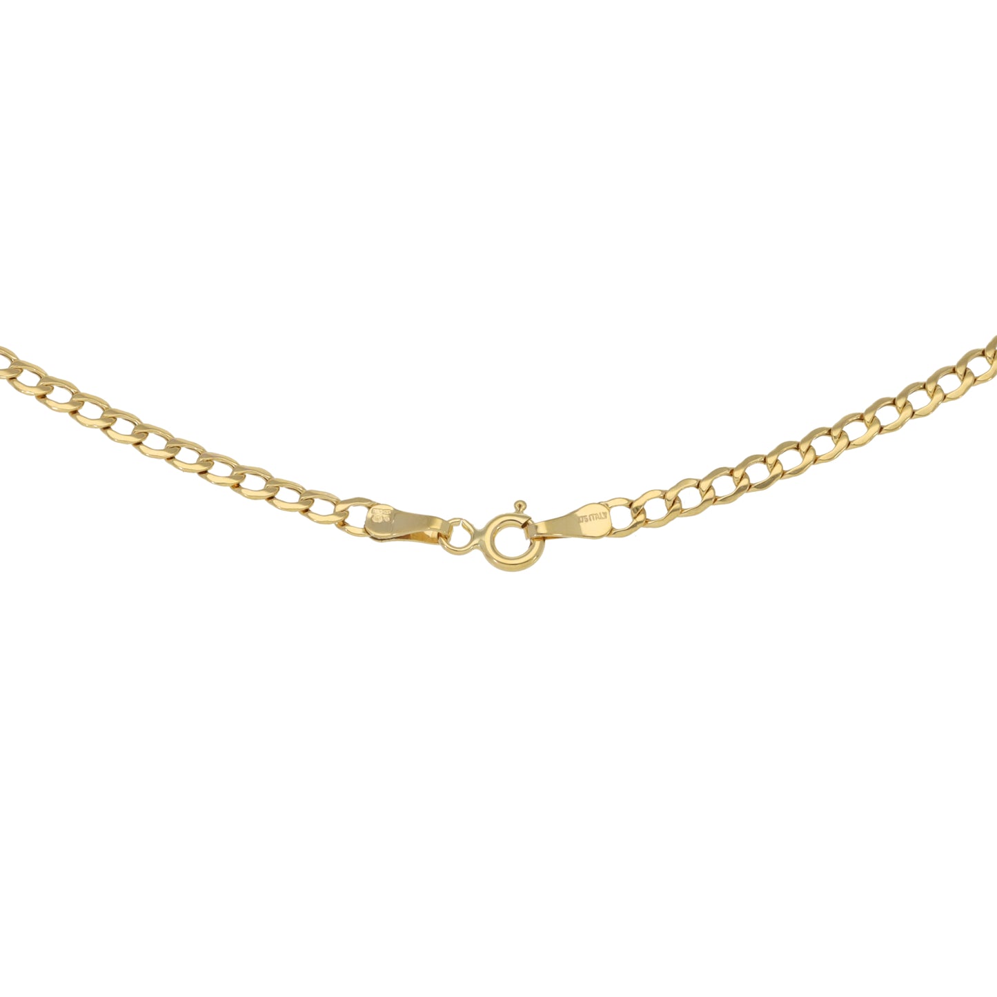 New 9ct Gold Curb Chain 18"