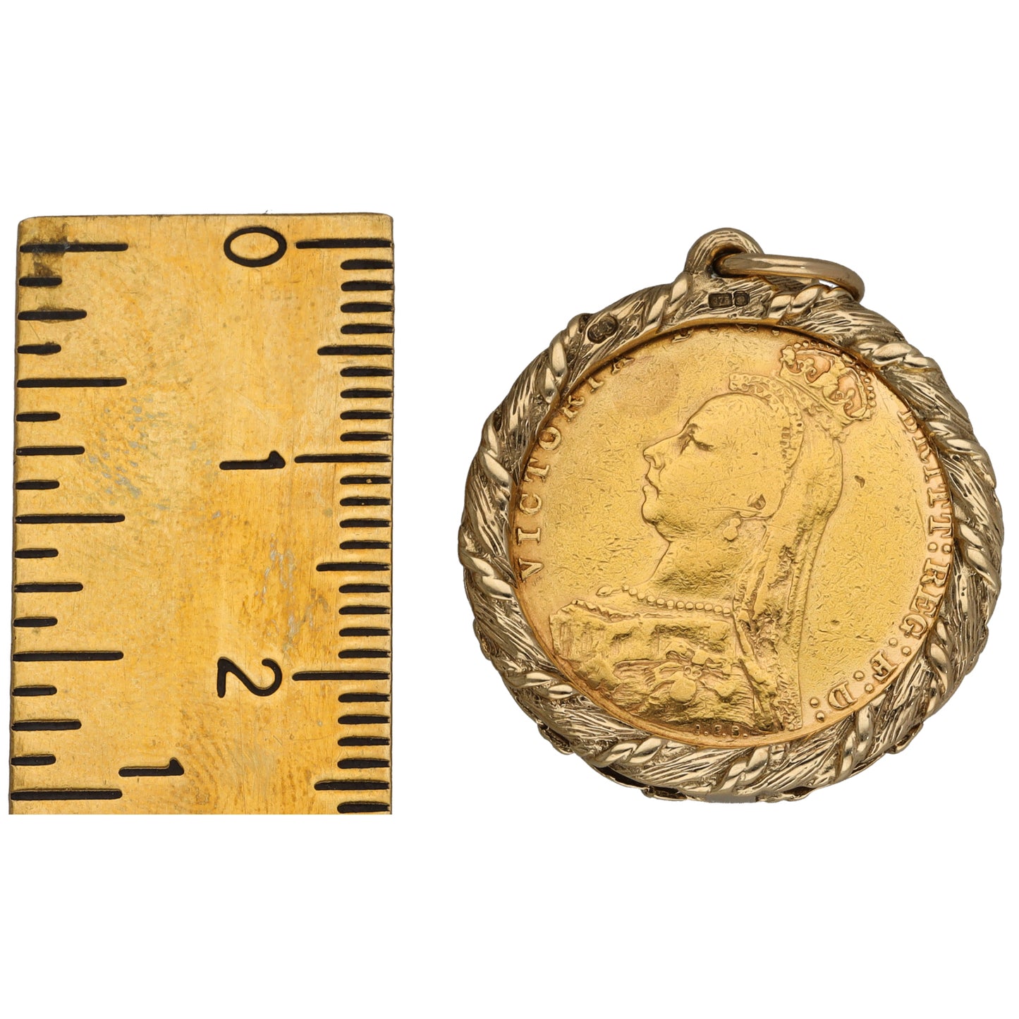 9ct Gold Full Sovereign Coin Pendant