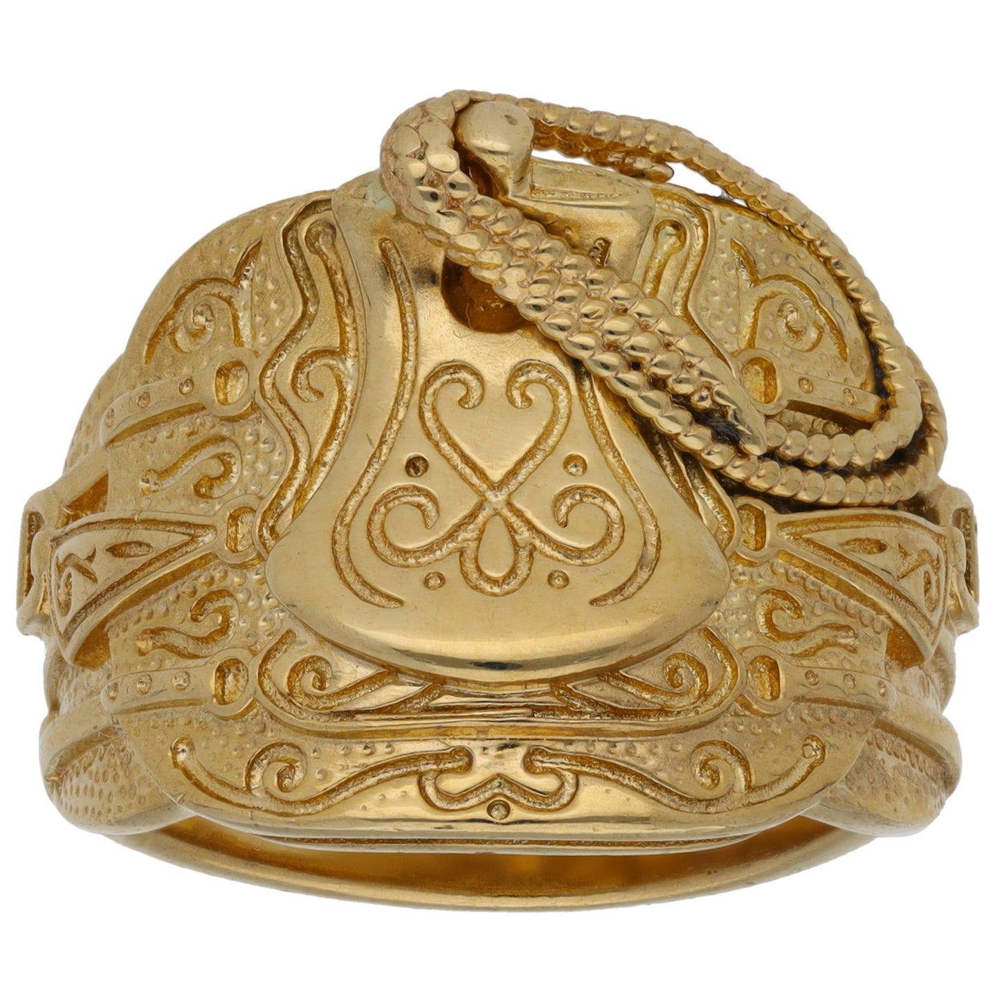 9ct Gold Saddle Ring Size V