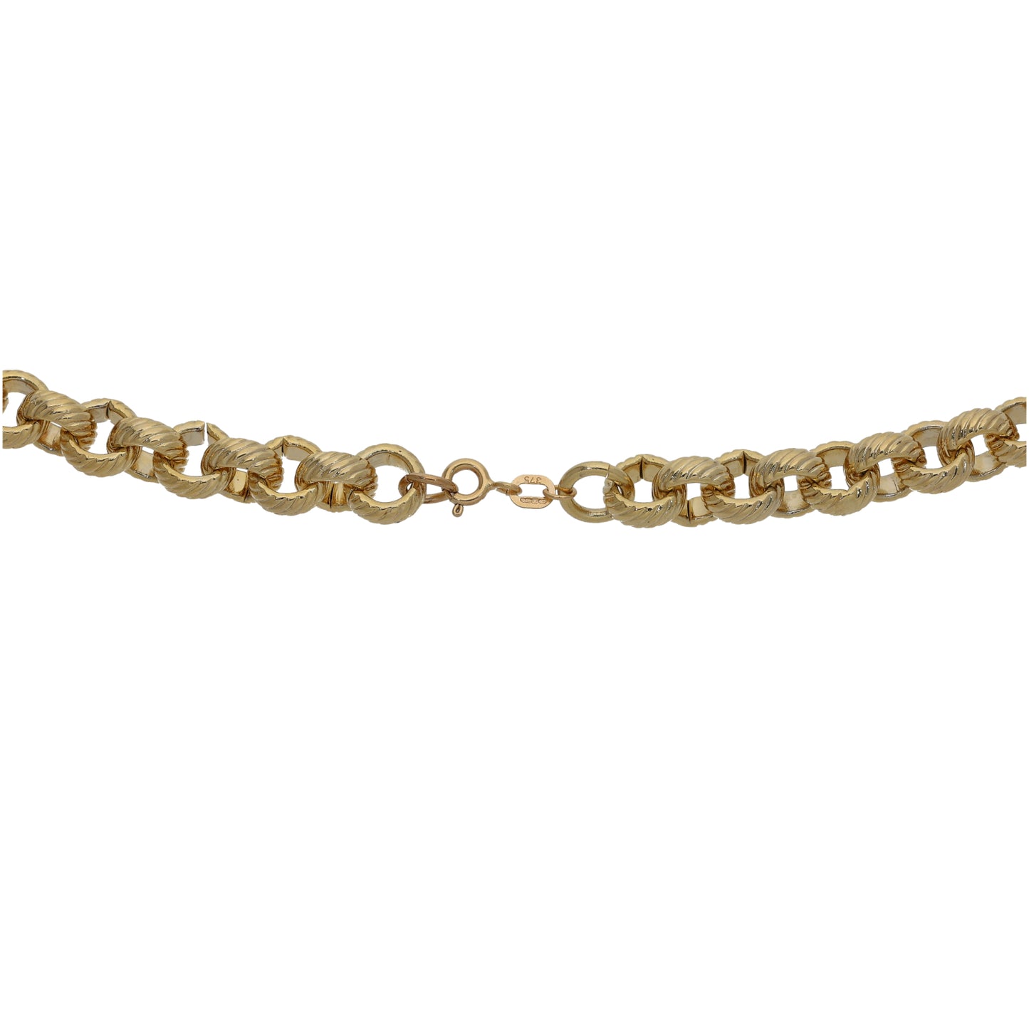 9ct Gold Belcher Chain 18"