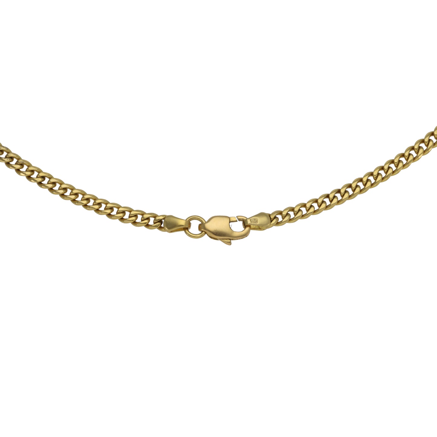 18ct Gold Curb Chain 18"