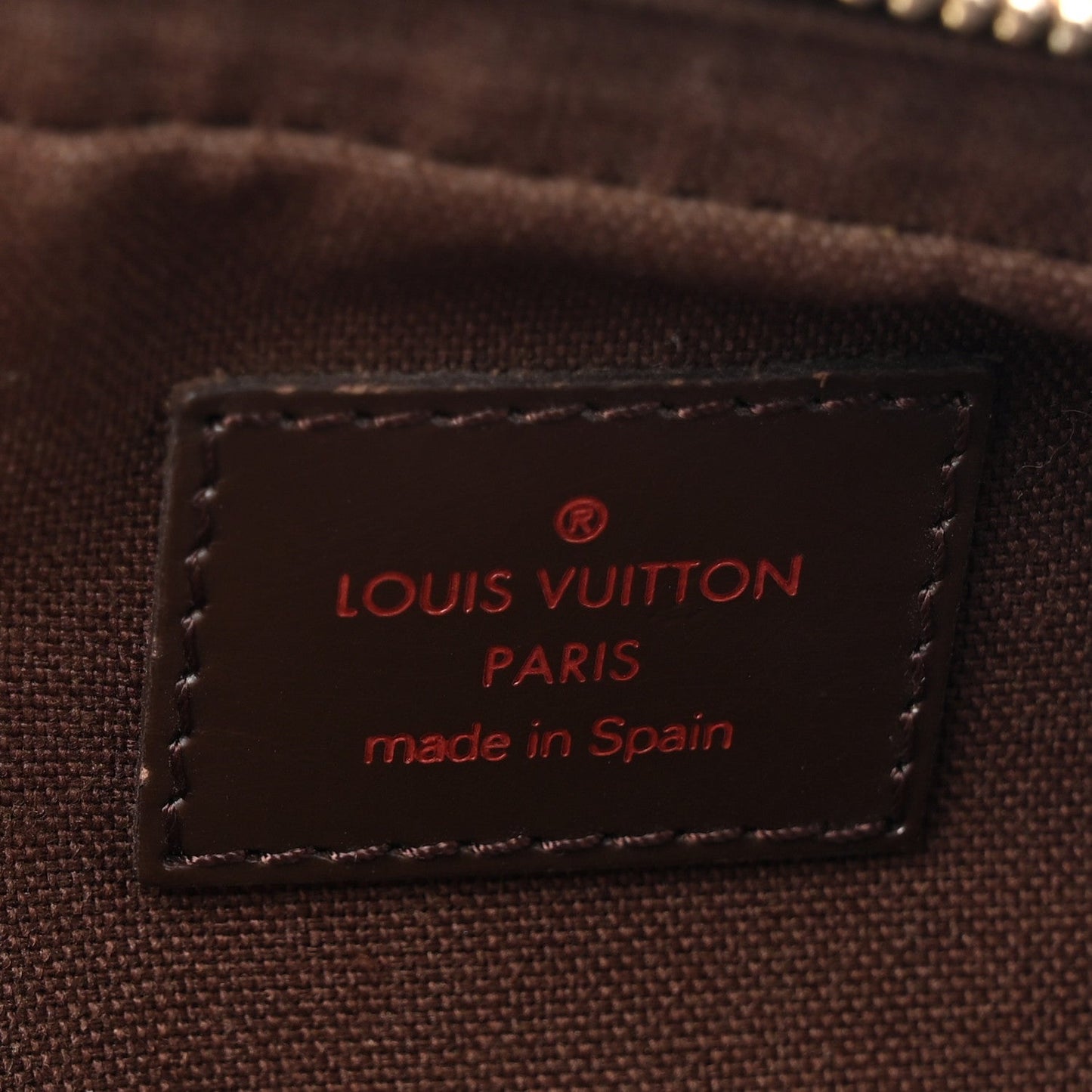 Louis Vuitton Geronimos Damier Ebene Coated Canvas Bag - Brown