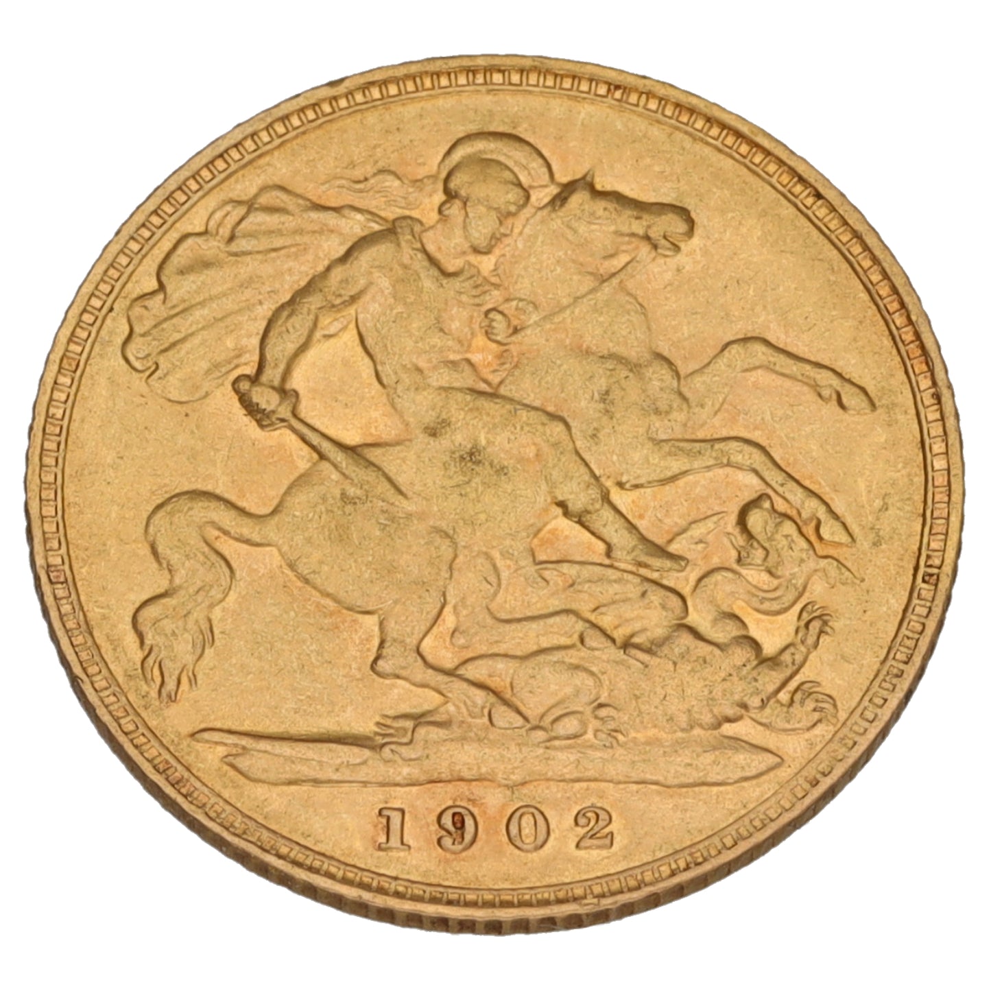 22ct Gold King Edward VII Half Sovereign Coin 1902