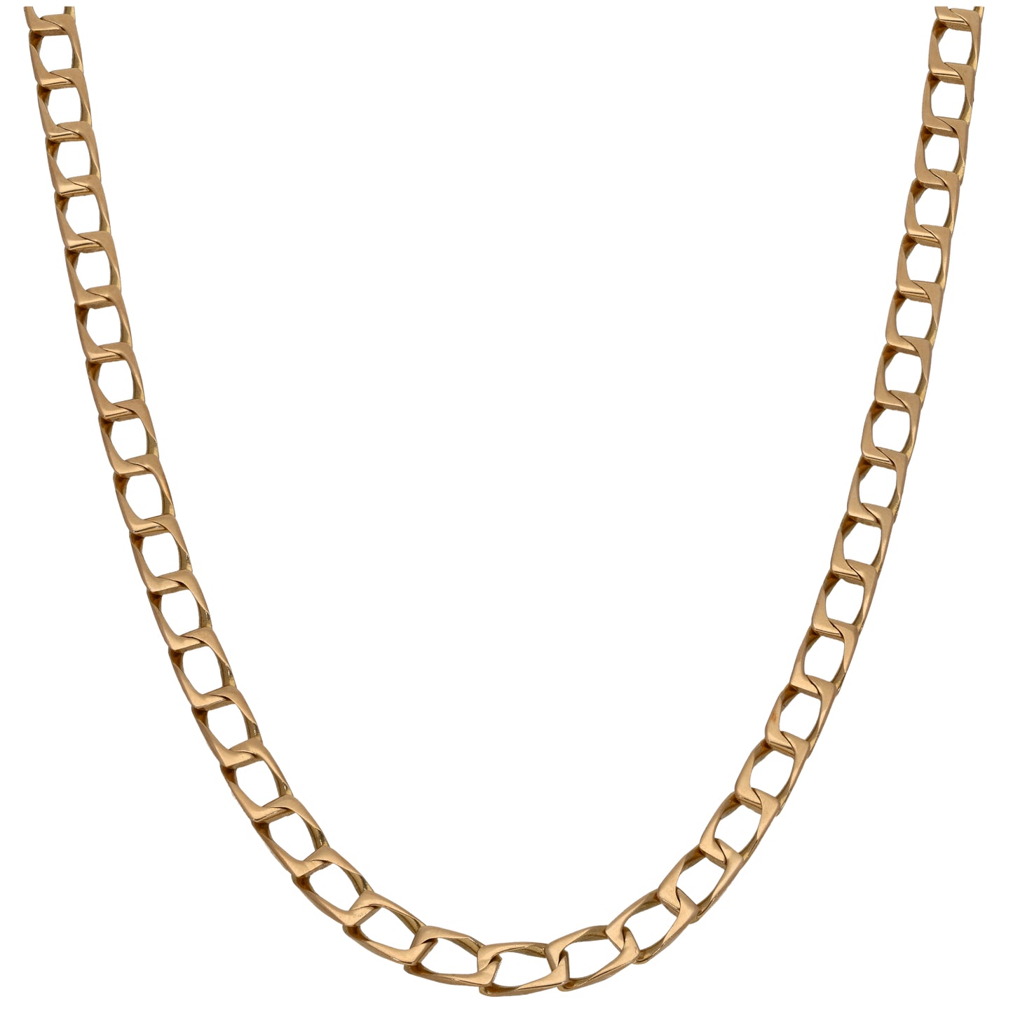 9ct Gold Curb Chain 24"