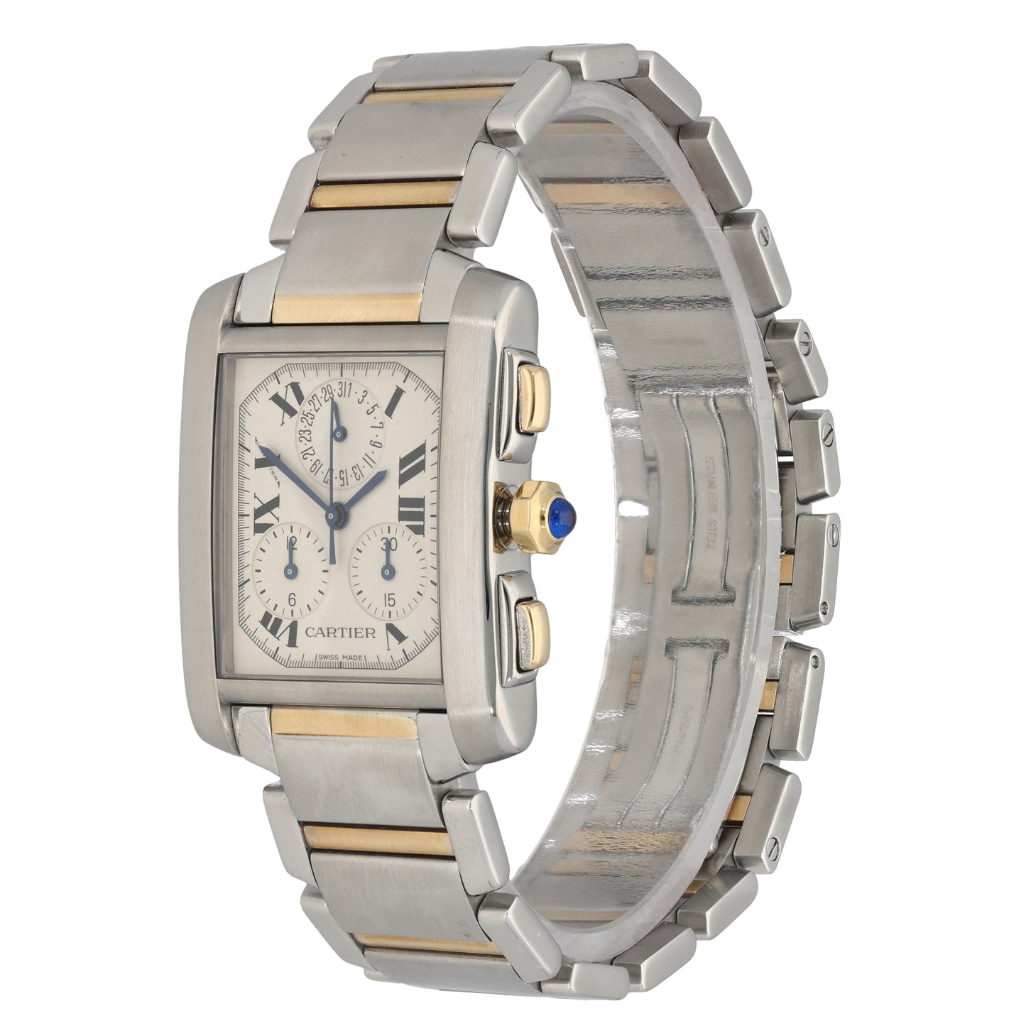 Cartier Chronoflex W51001Q3 28MM Bi-Colour Watch