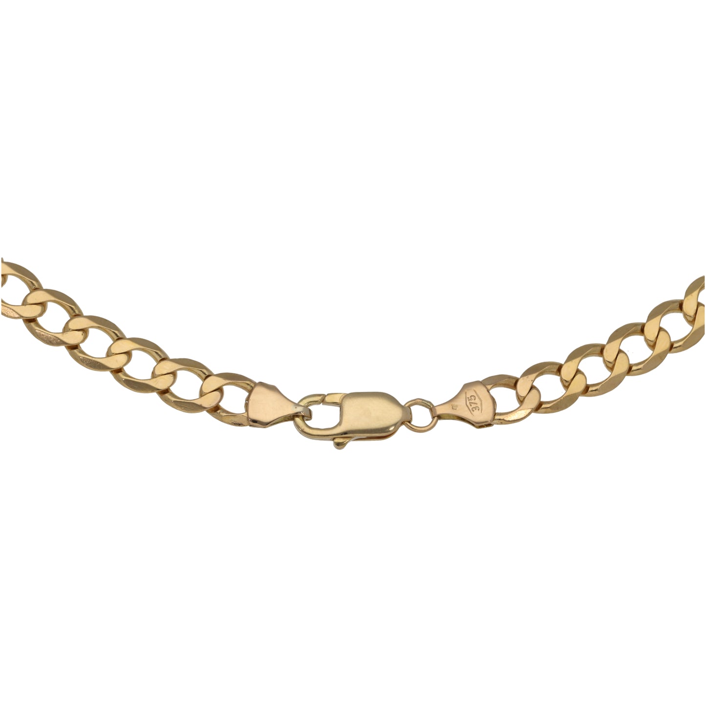 9ct Gold Curb Chain 22"
