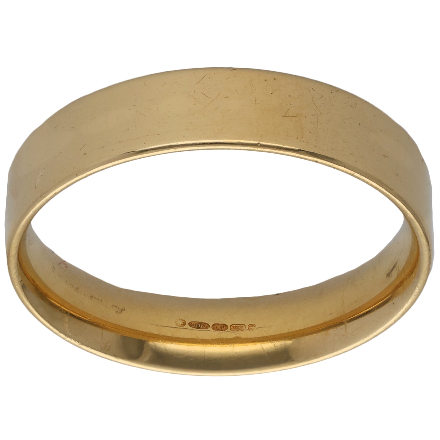 18ct Gold Plain Wedding Ring Size Z+4