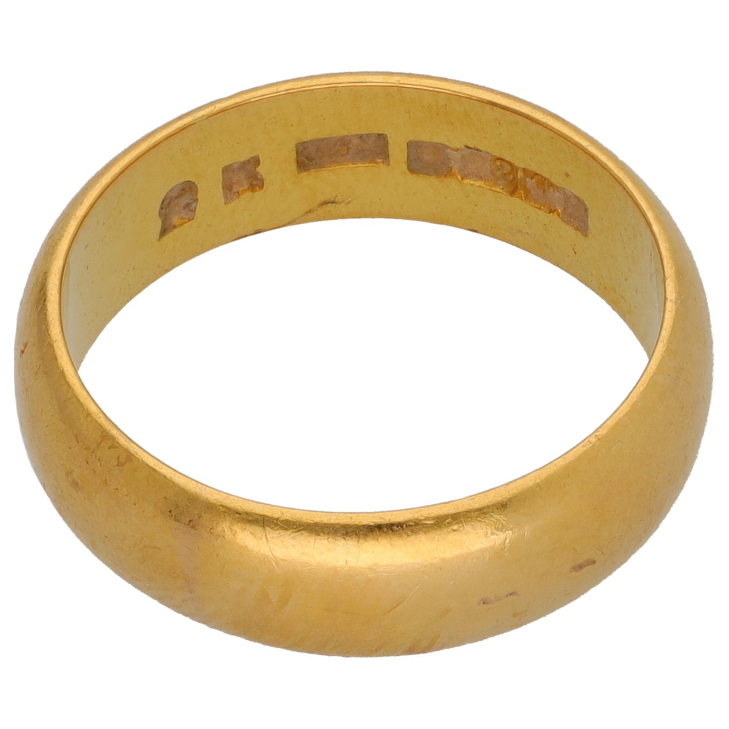 22ct Gold Plain Wedding Ring Size K