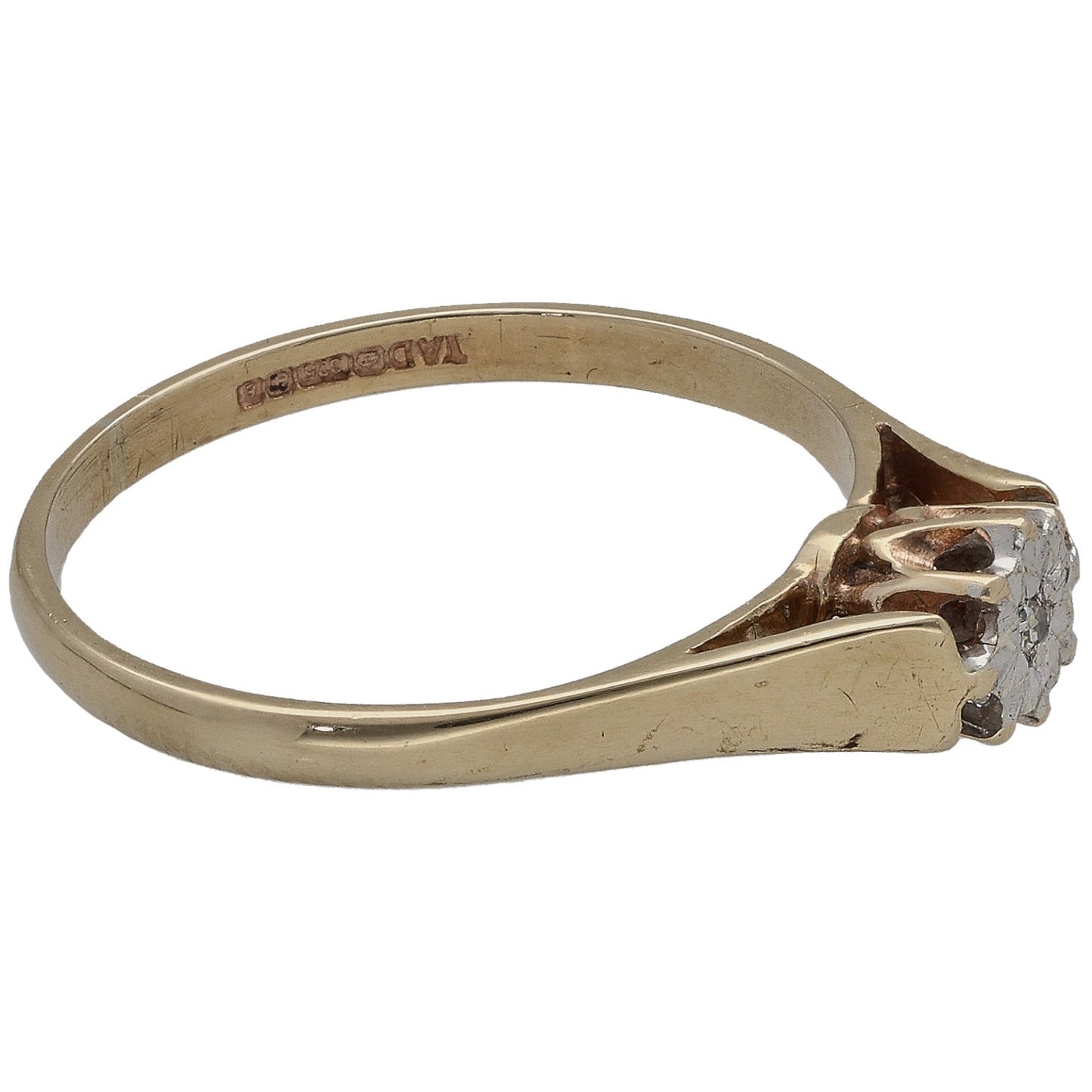 9ct Gold 0.01ct Diamond Solitaire Ring Size M