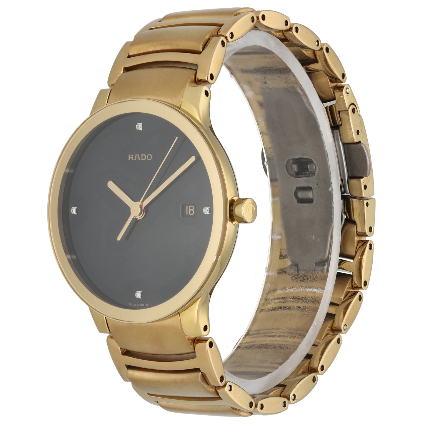 Rado Centrix 115.0527.3 38mm Gold Plated Watch