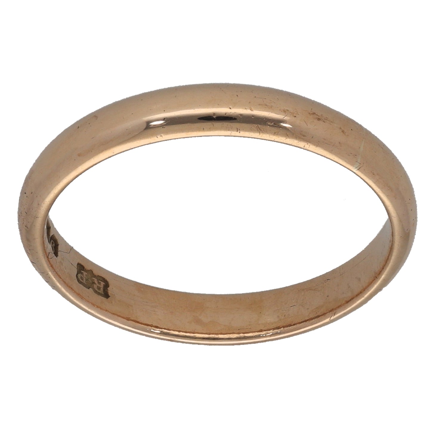 9ct Gold Plain Wedding Ring Size M