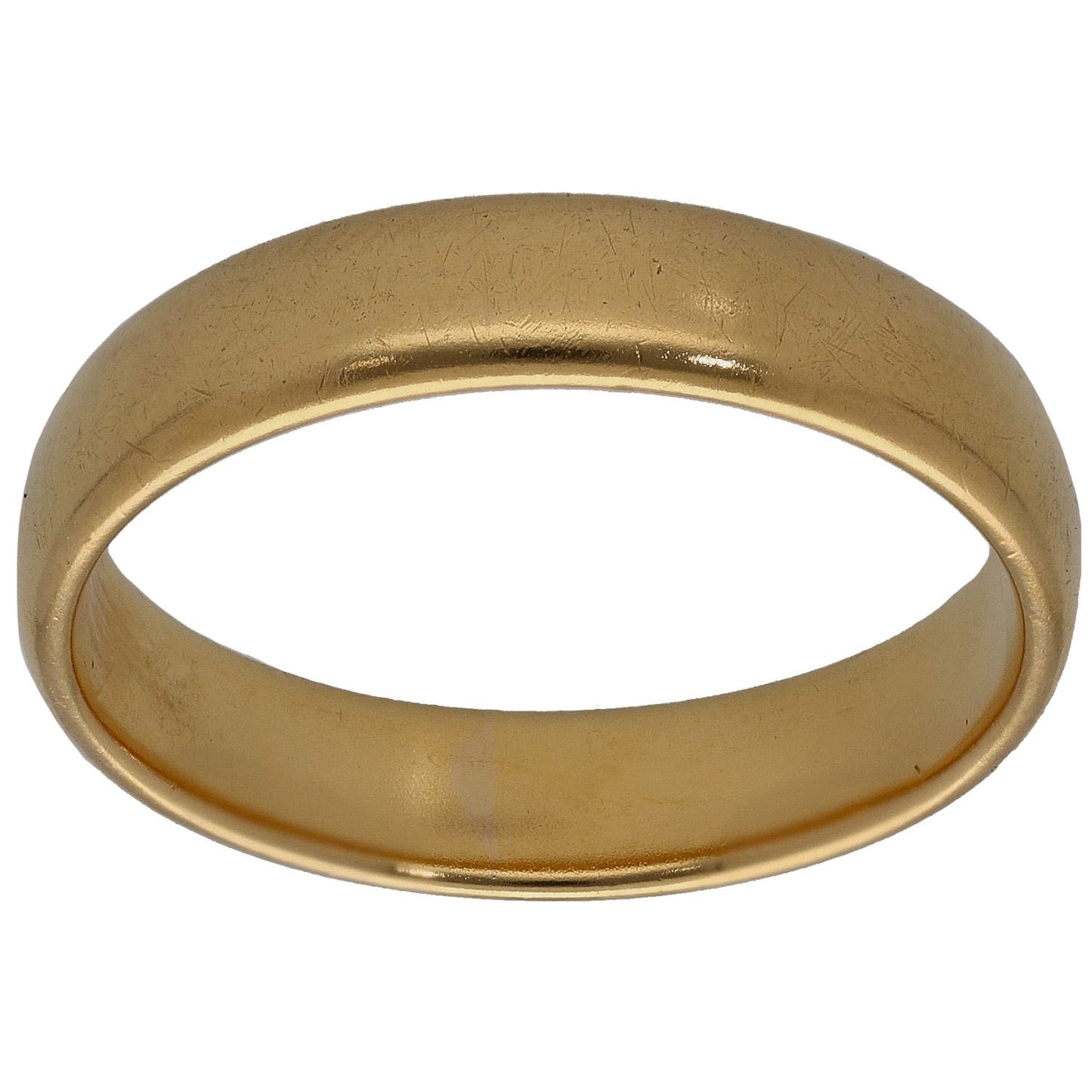 22ct Gold Plain Wedding Ring Size S