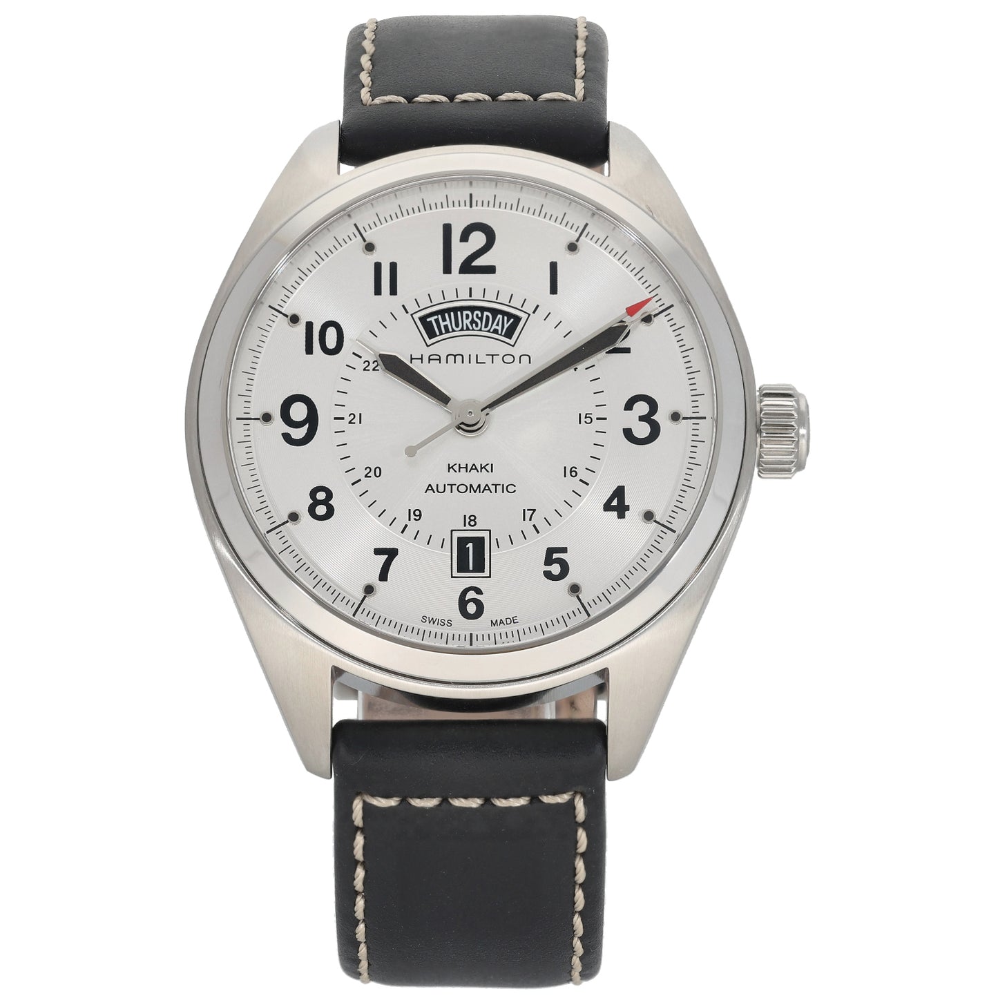 Hamilton Khaki Filed Day-Date H705050 42mm Stainless Steel Watch