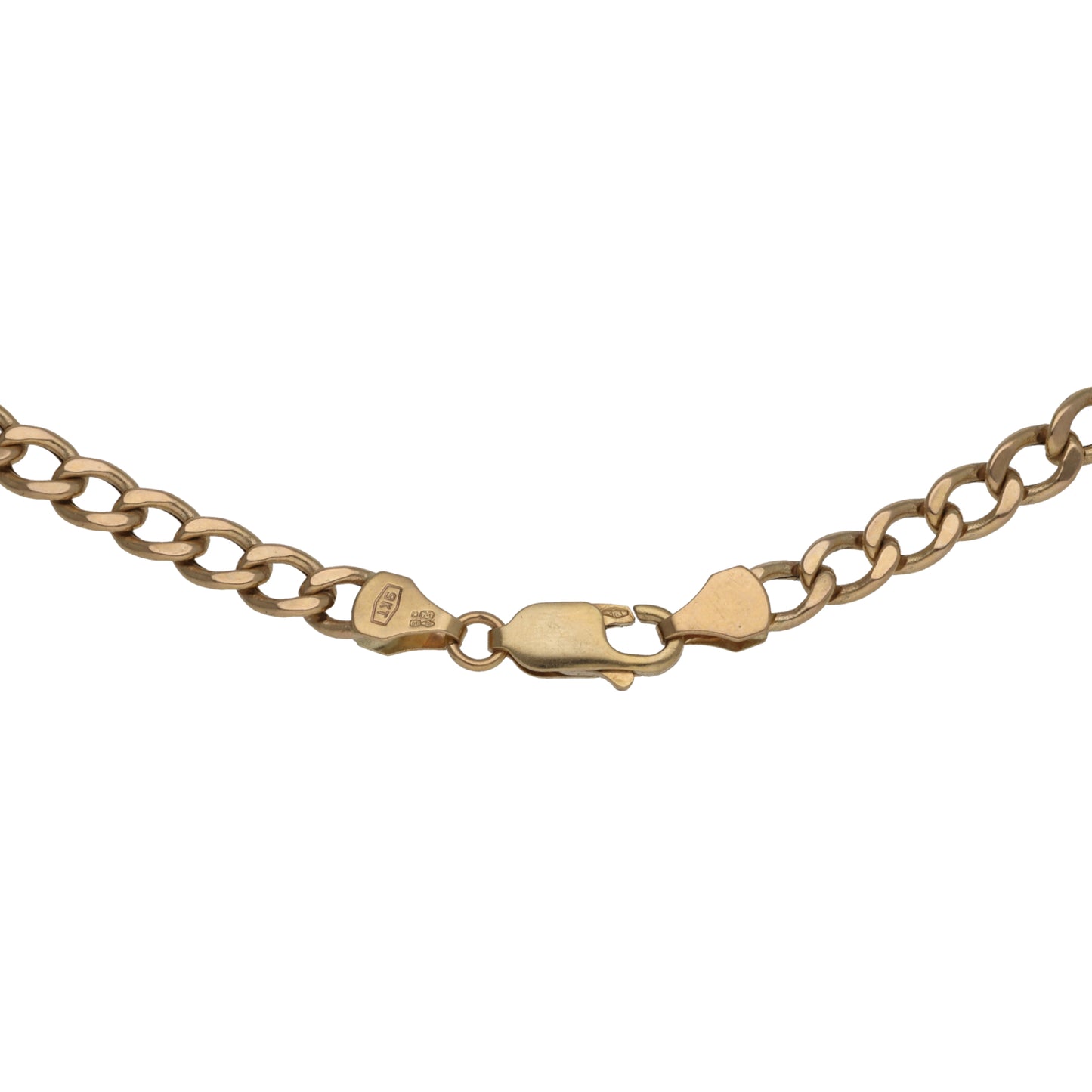 9ct Gold Curb Chain 20"