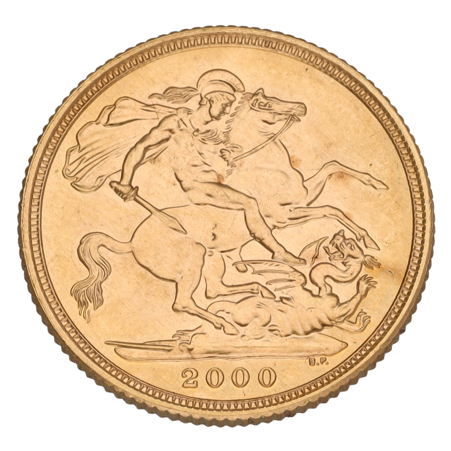 22ct Gold Queen Elizabeth II Full Sovereign Coin 2000
