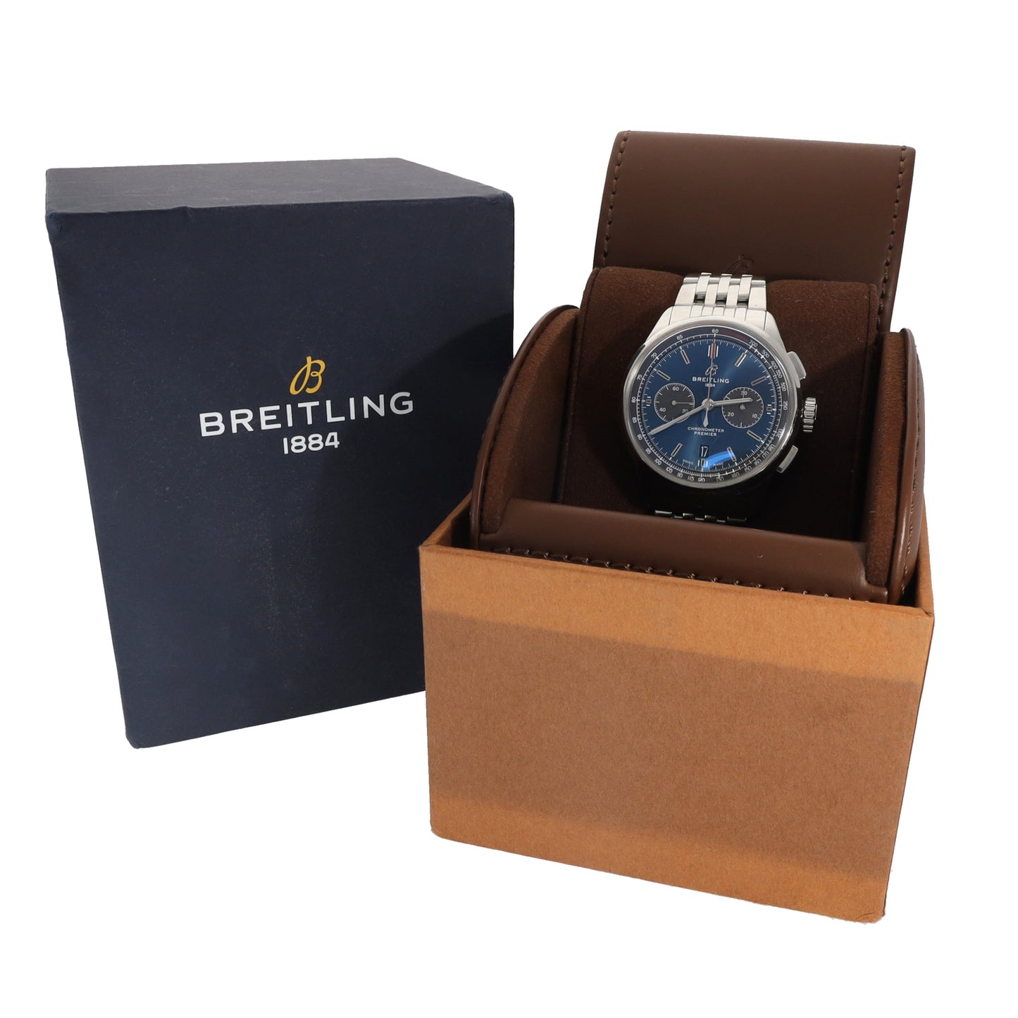 Breitling Premier B01 AB0118 42mm Stainless Steel Watch