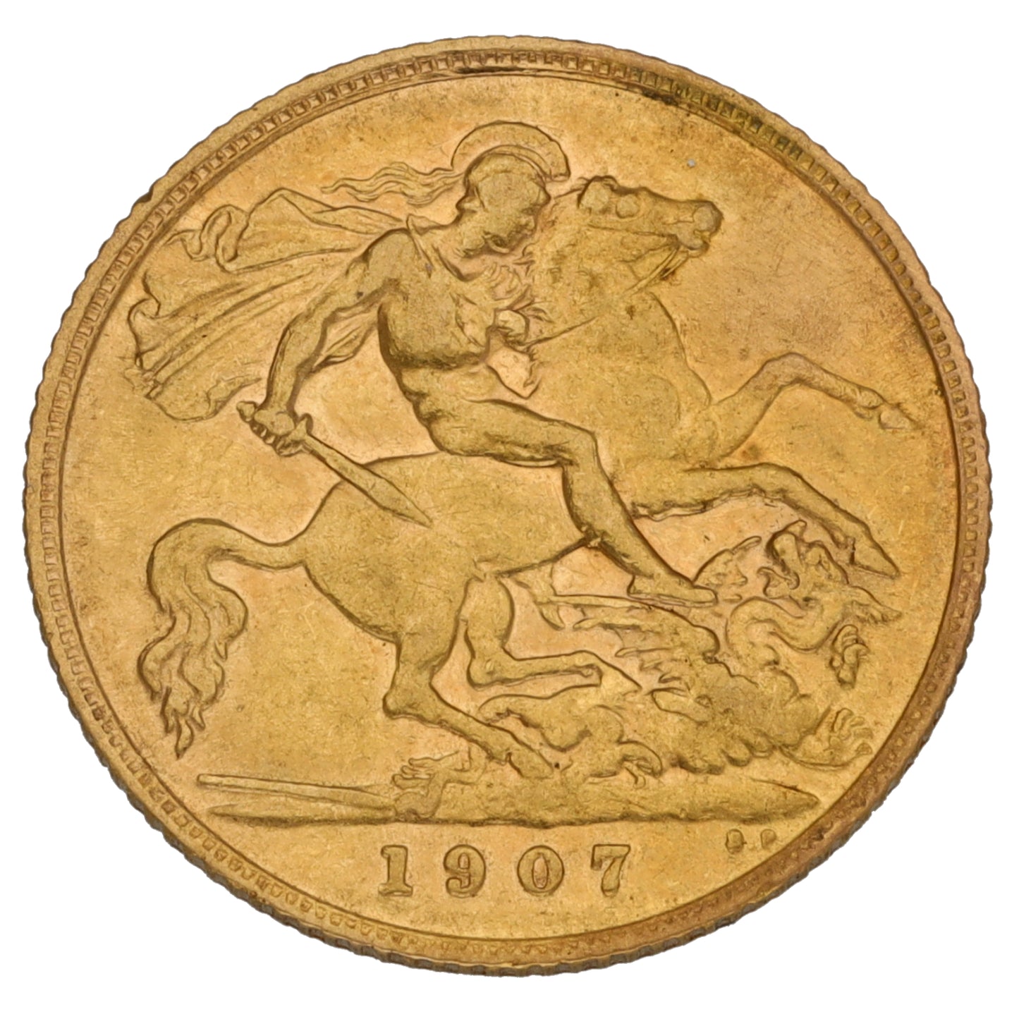 22ct Gold King Edward VII Half Sovereign Coin 1907