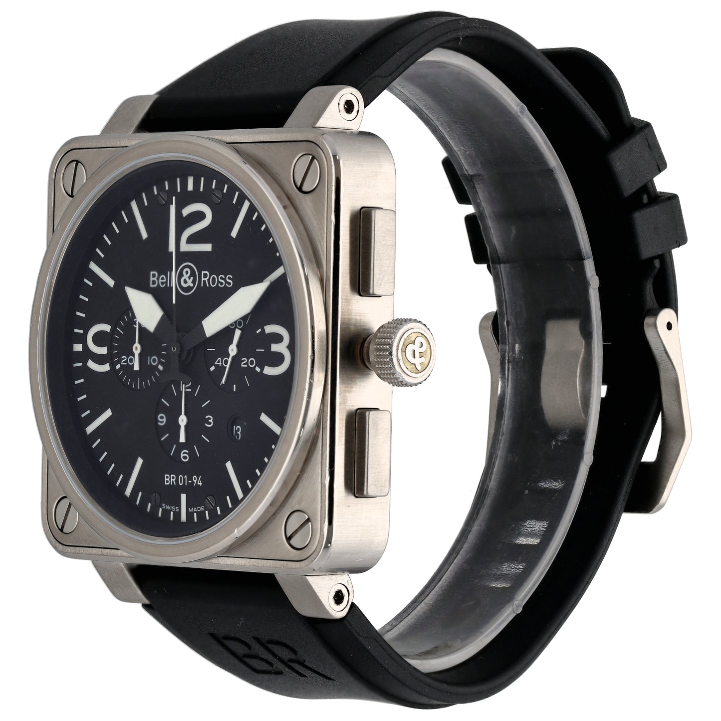 Bell & Ross BR01 BR01-94-S 46mm Stainless Steel Watch