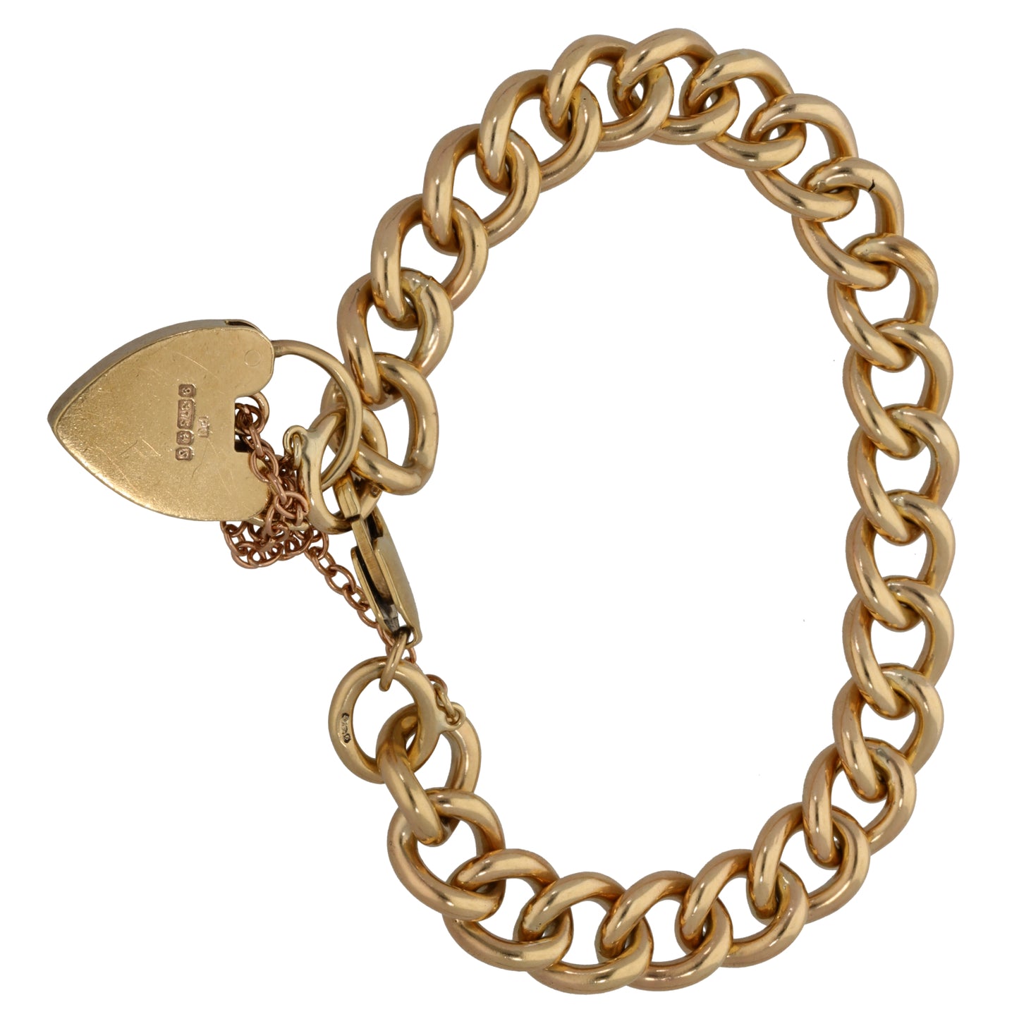 9ct Gold Gate Bracelet