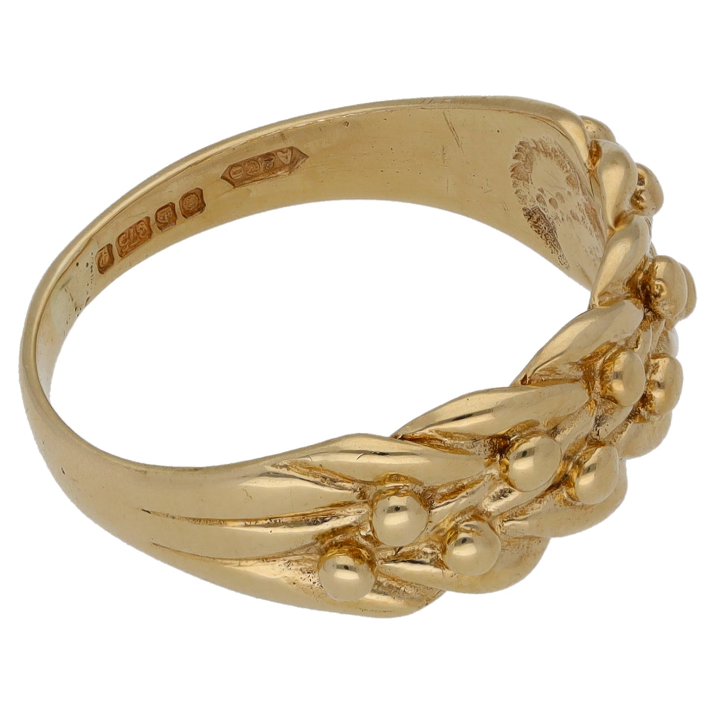 9ct Gold Keeper Ring Size M