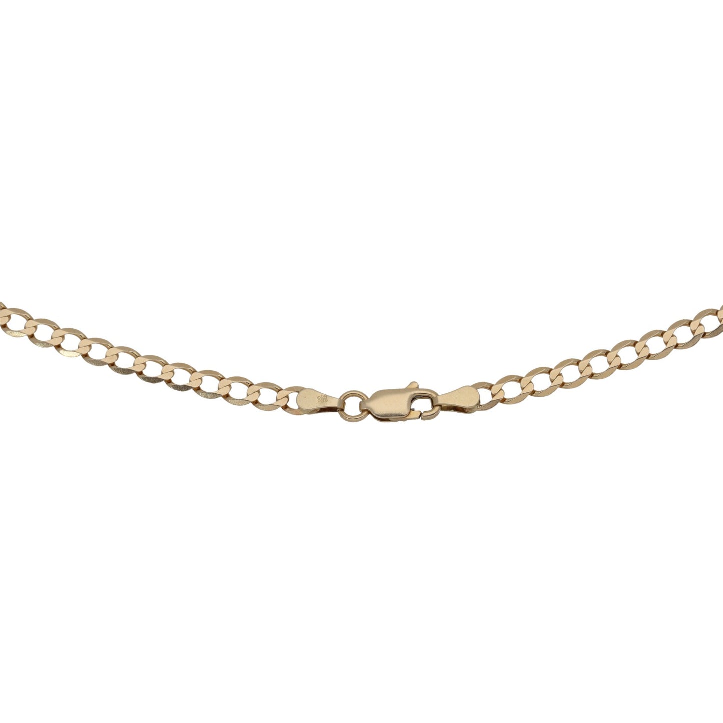 9ct Gold Curb Chain 18"