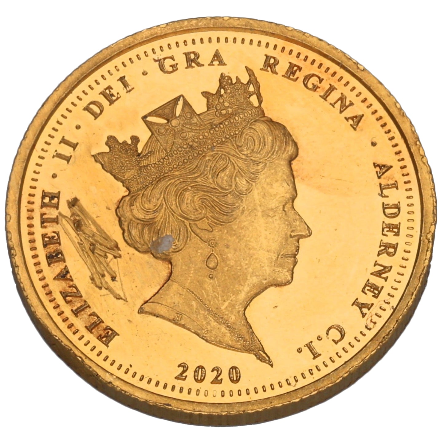22ct Gold VE-Day 75 Years Quarter Sovereign Coin 2020