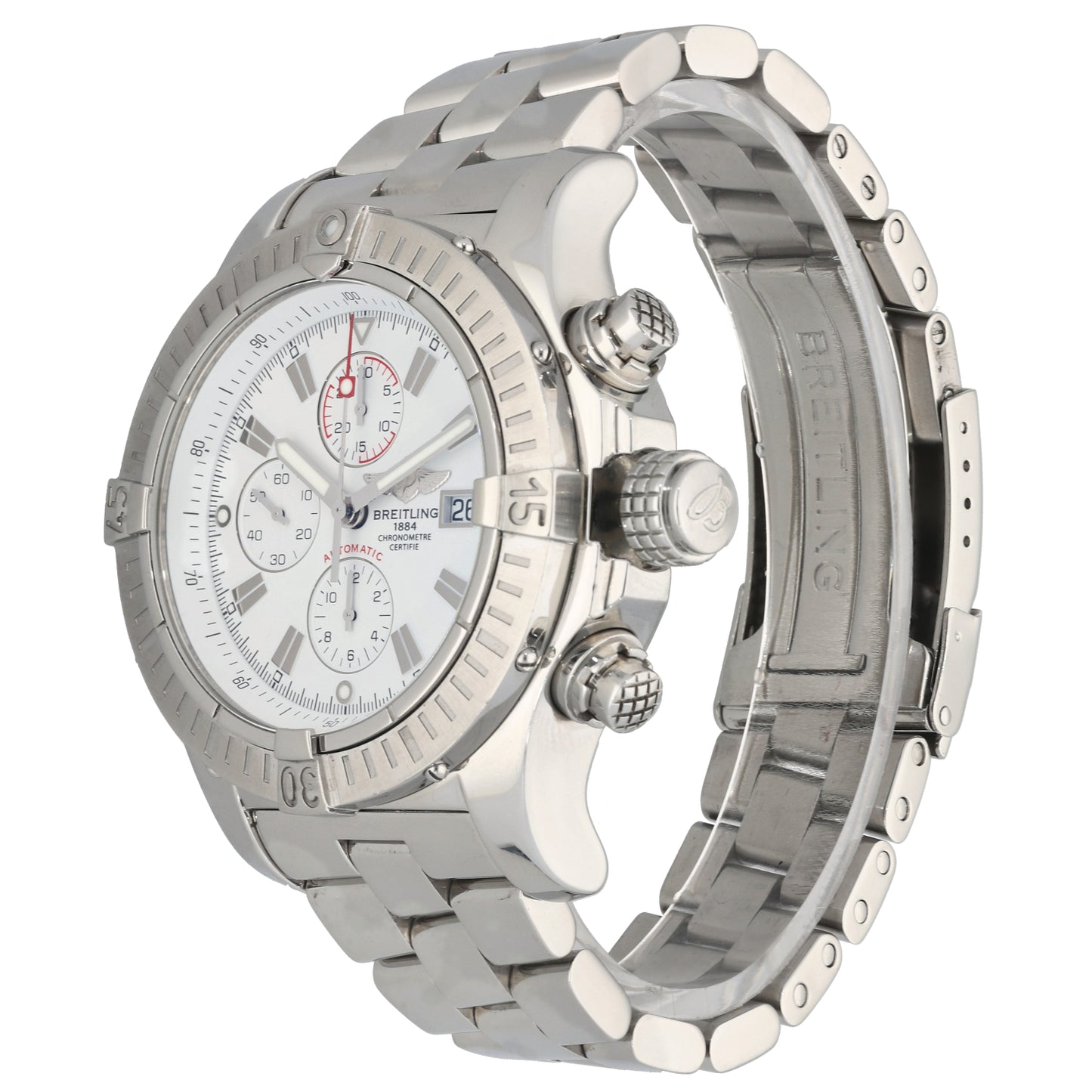 Breitling Super Avenger A13370 48mm Stainless Steel Watch