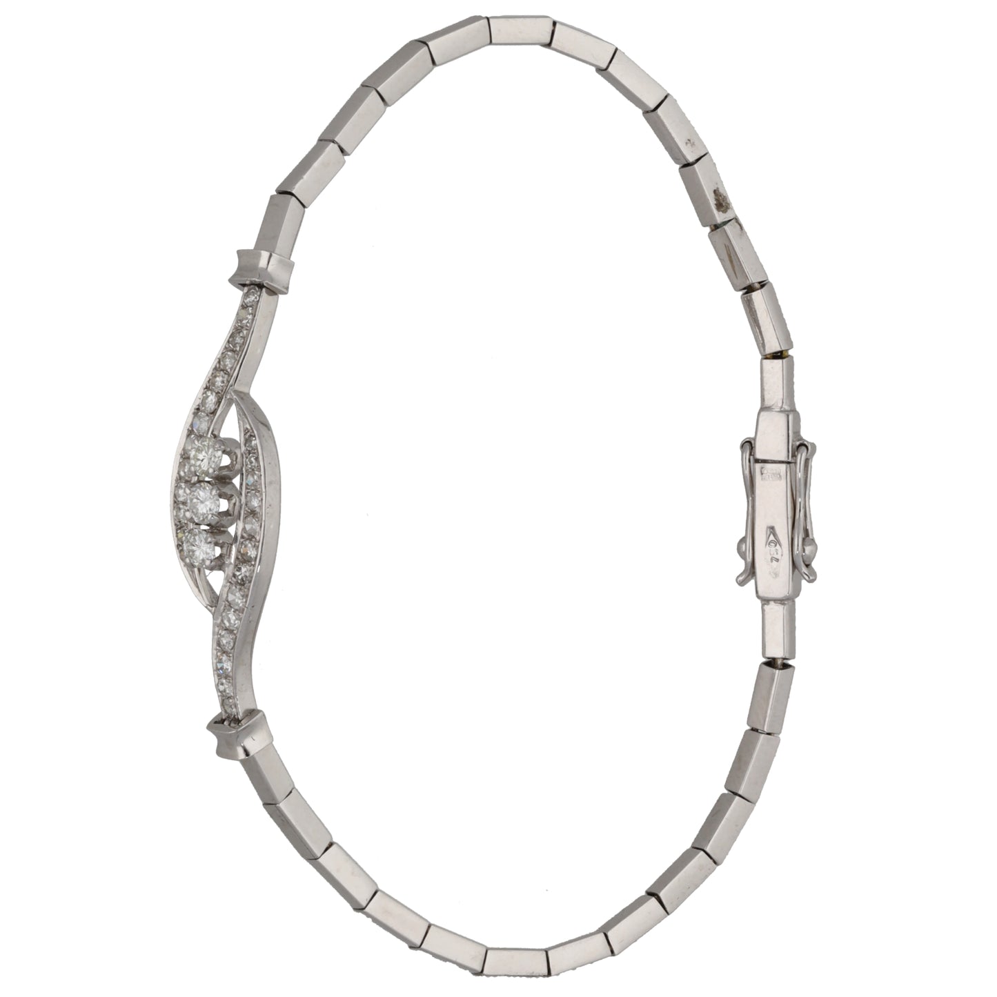18ct White Gold 0.50ct Diamond Fancy Bracelet