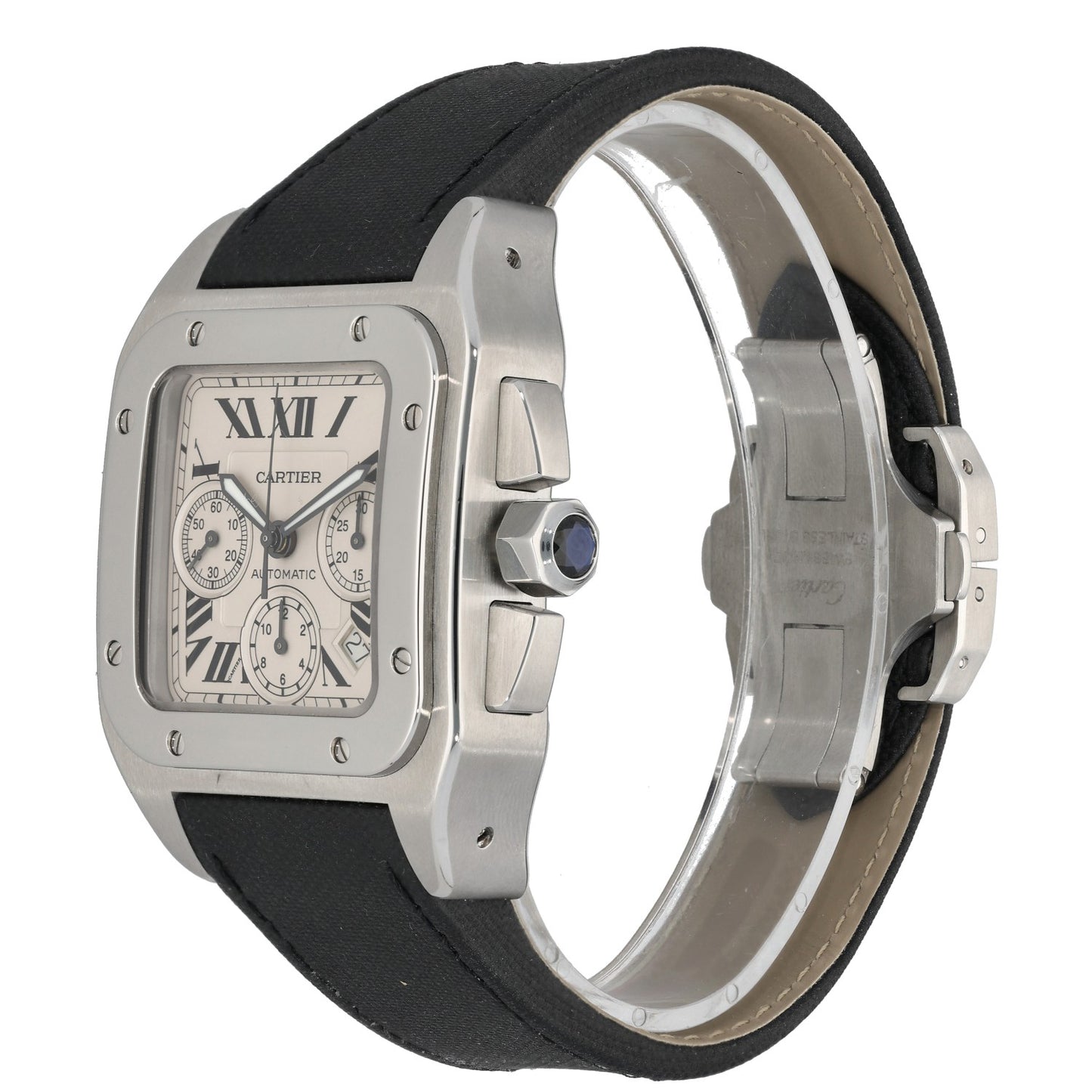 Cartier Santos 100 XL W20090X8 41mm Stainless Steel Watch