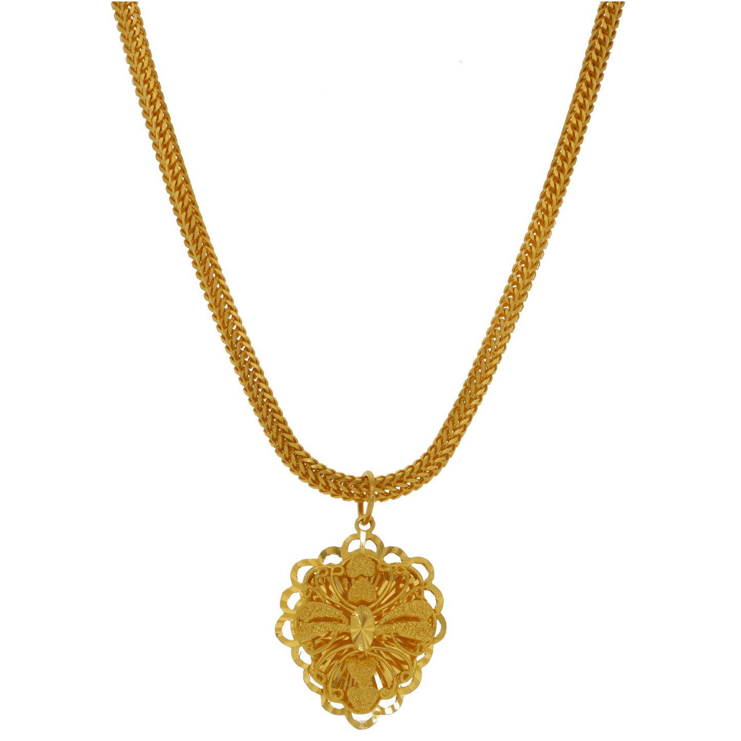 22ct Gold Alternative Pendant With Chain