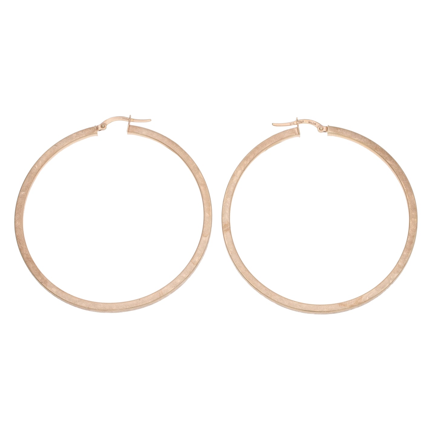 9ct Rose Gold Hoop Earrings