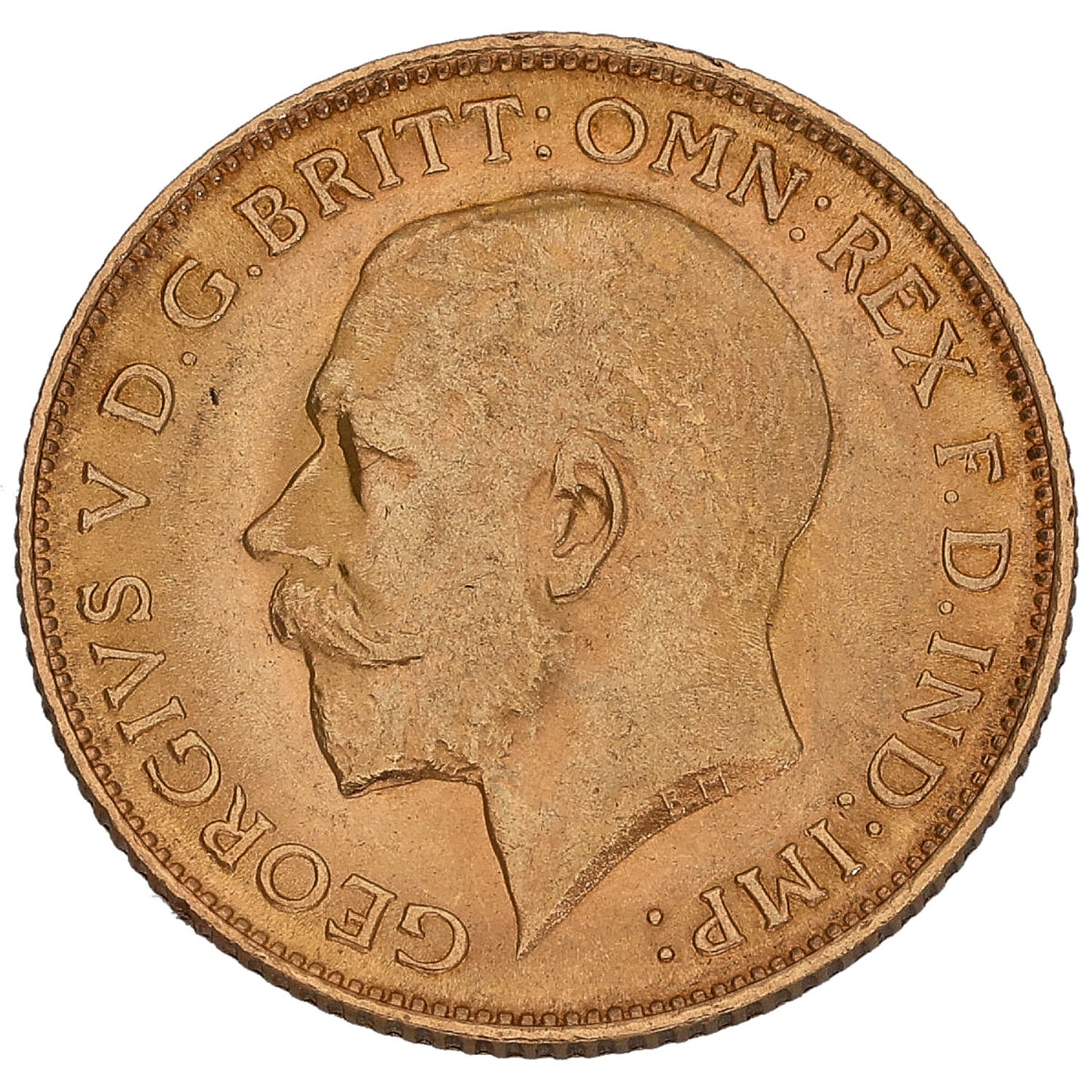 22ct Gold King George V Half Sovereign Coin 1913