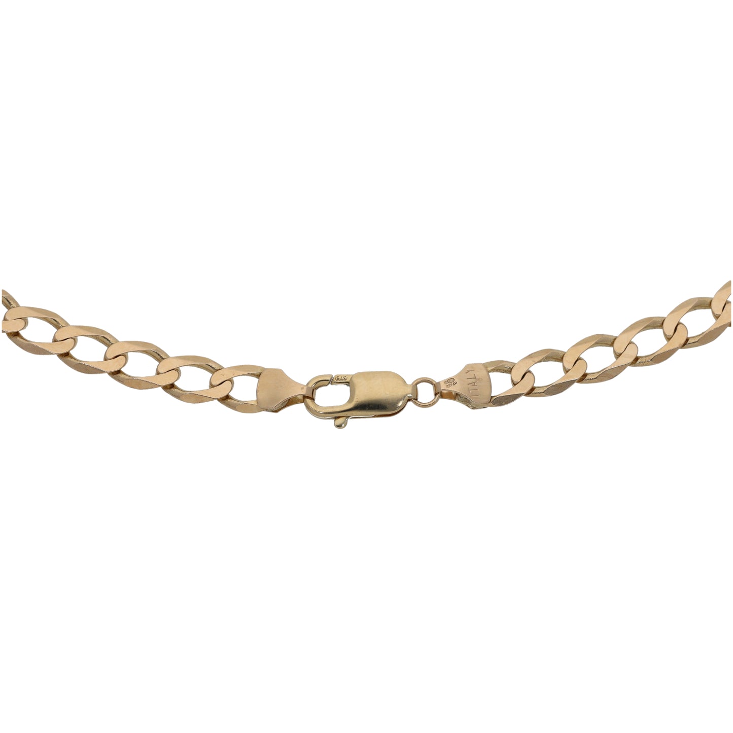 9ct Gold Curb Chain 18"