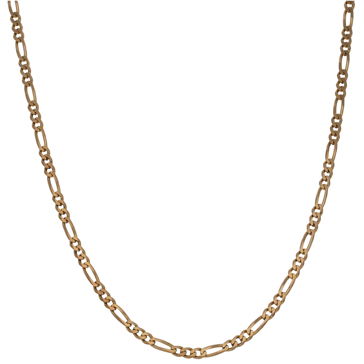 9ct Gold Figaro Chain 18"