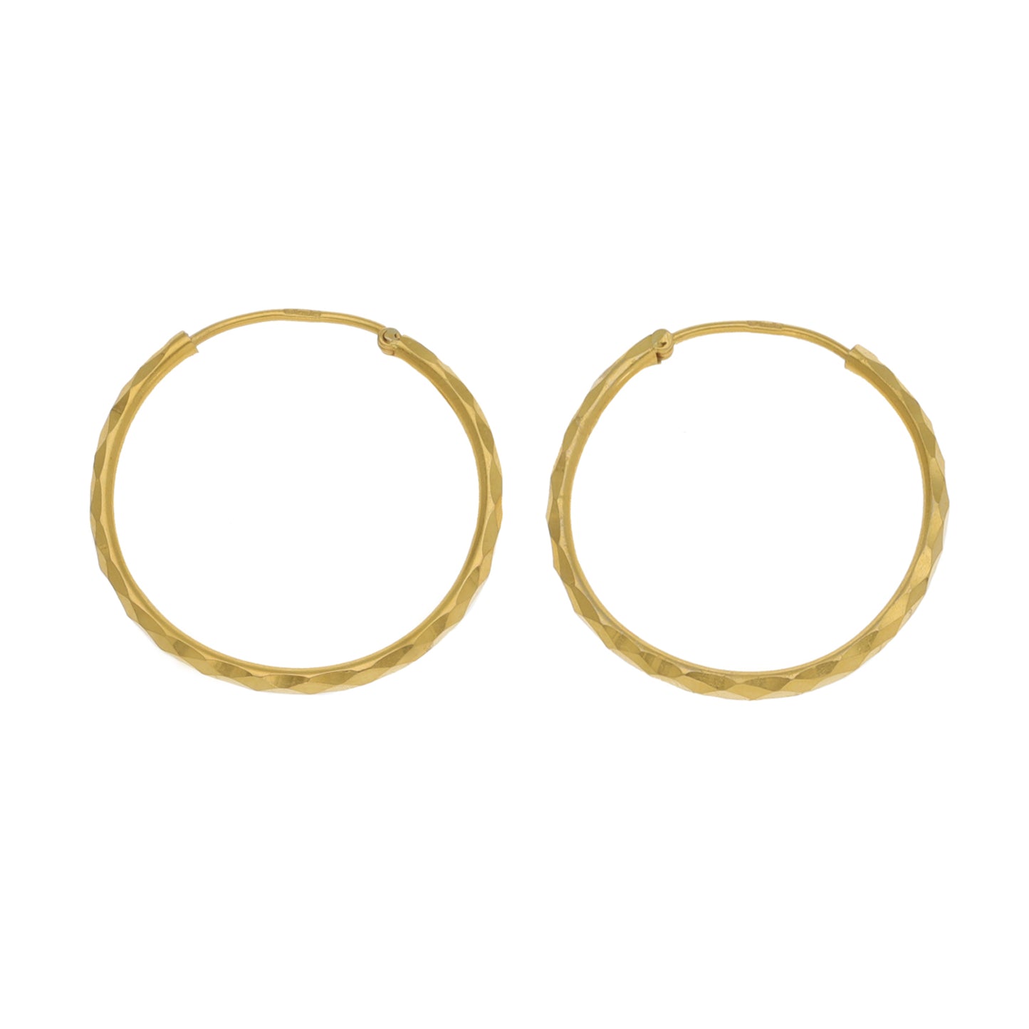 22ct Gold Hoop Earrings