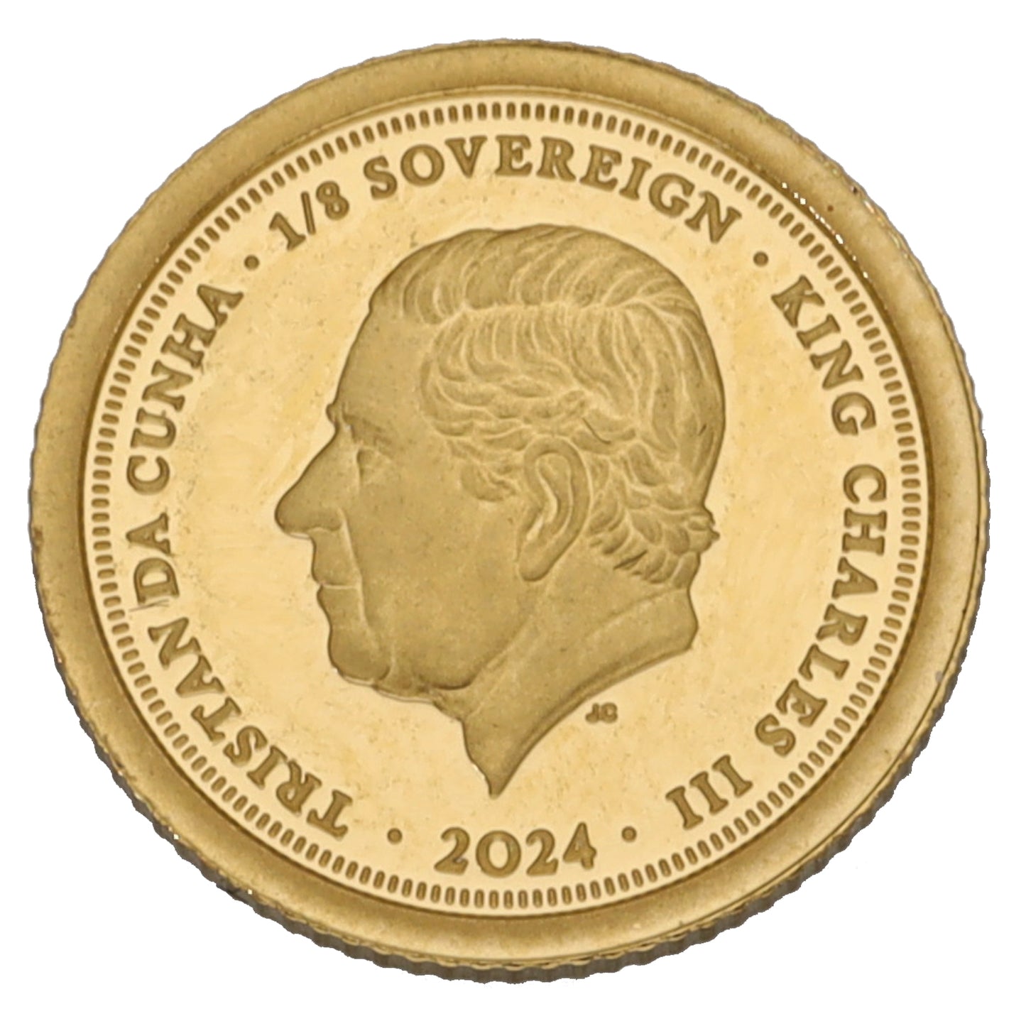22ct Gold King Charles III Eighth Sovereign Coin 2024