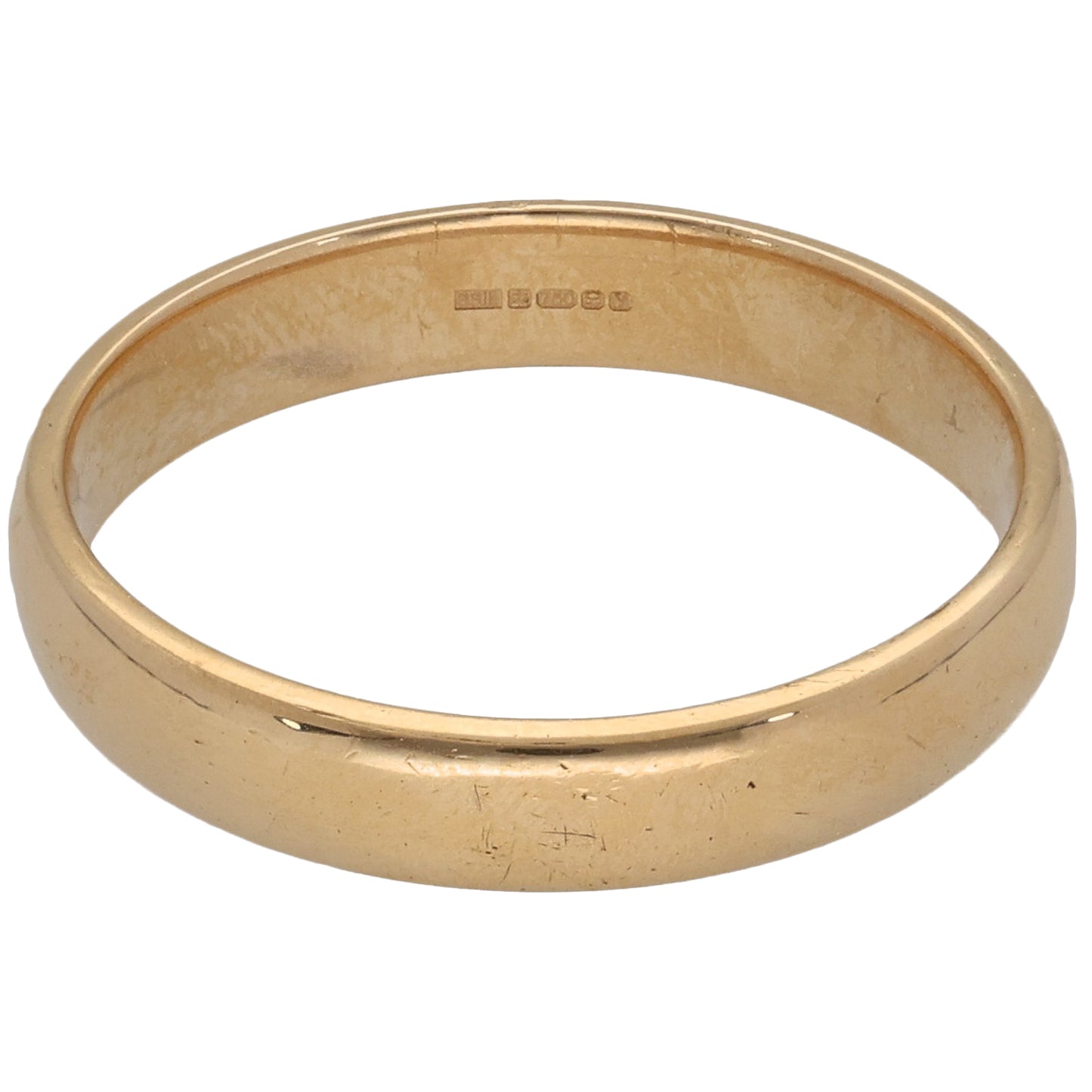 18ct Gold Plain Wedding Ring Size W