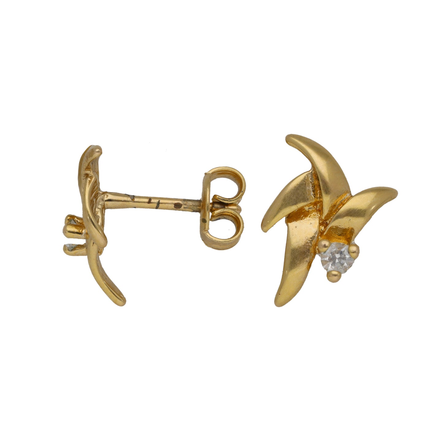 18ct Gold Cubic Zirconia Dress/Cocktail Earrings