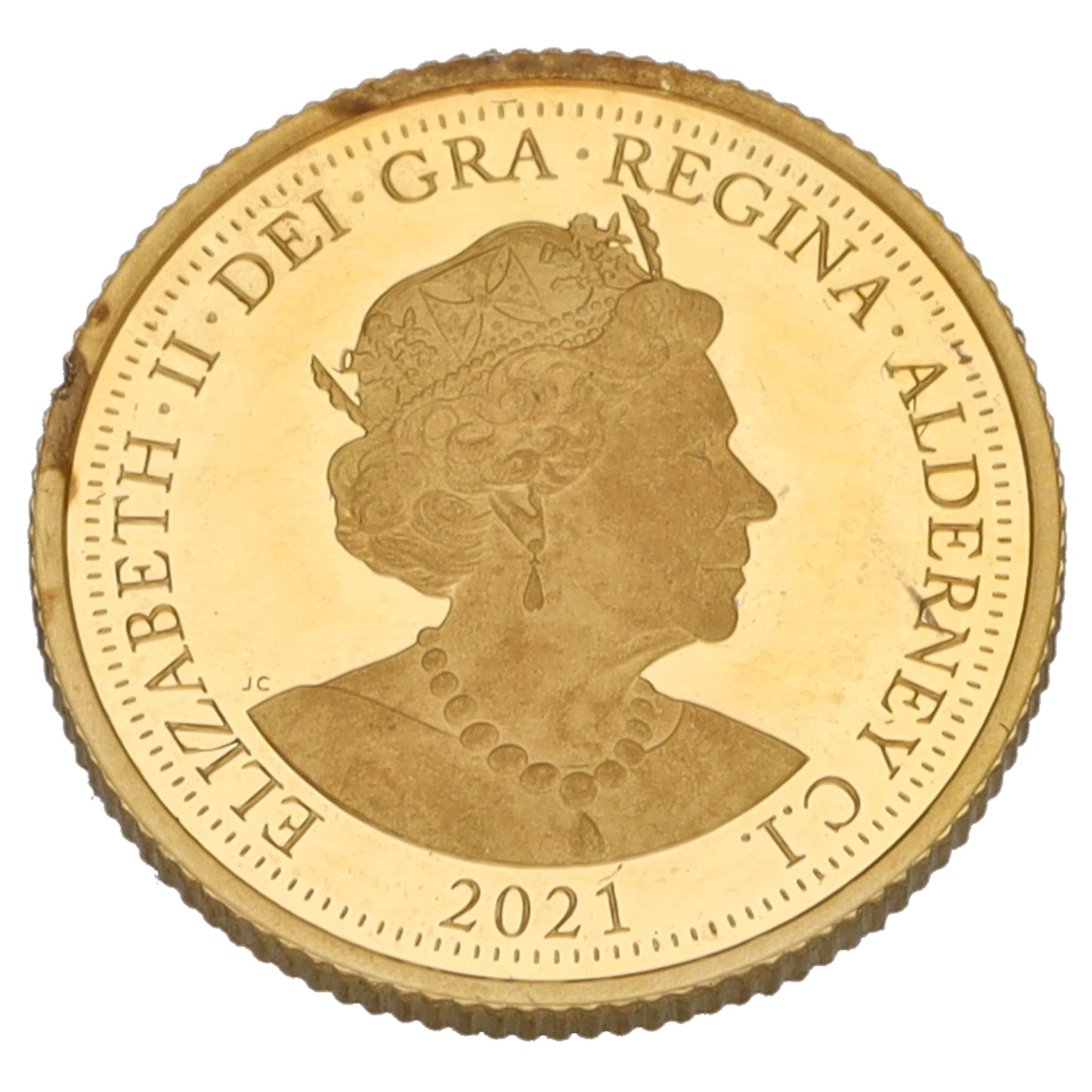 22ct Gold George & Dragon Quarter Sovereign Coin 2021