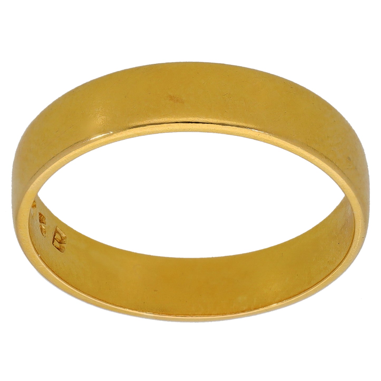 22ct Gold Plain Wedding Ring Size R